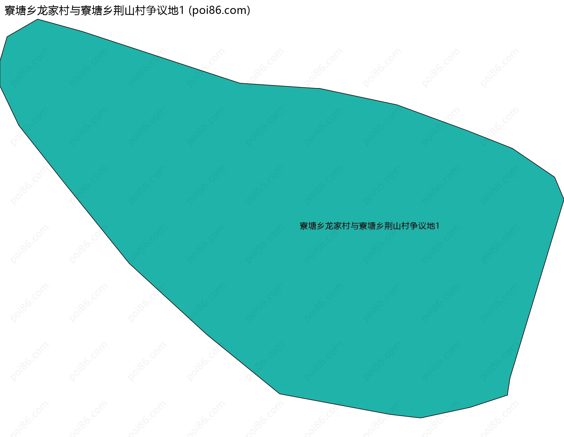 寮塘乡龙家村与寮塘乡荆山村争议地1边界地图