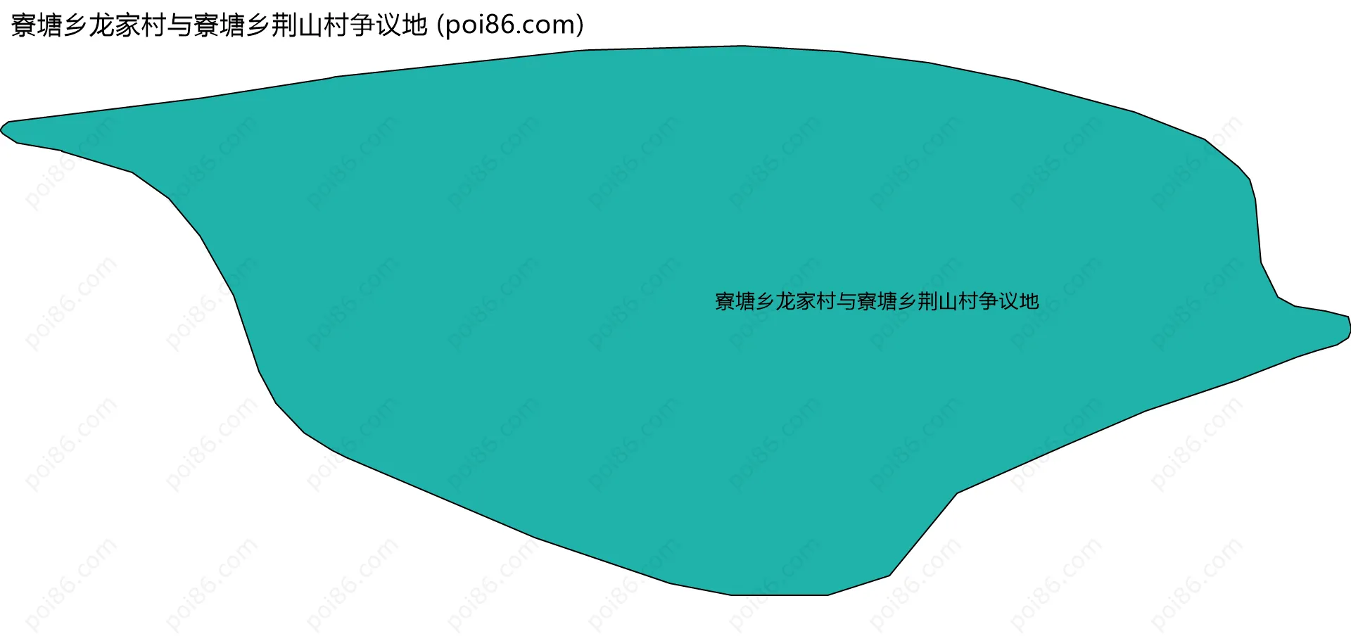 寮塘乡龙家村与寮塘乡荆山村争议地边界地图