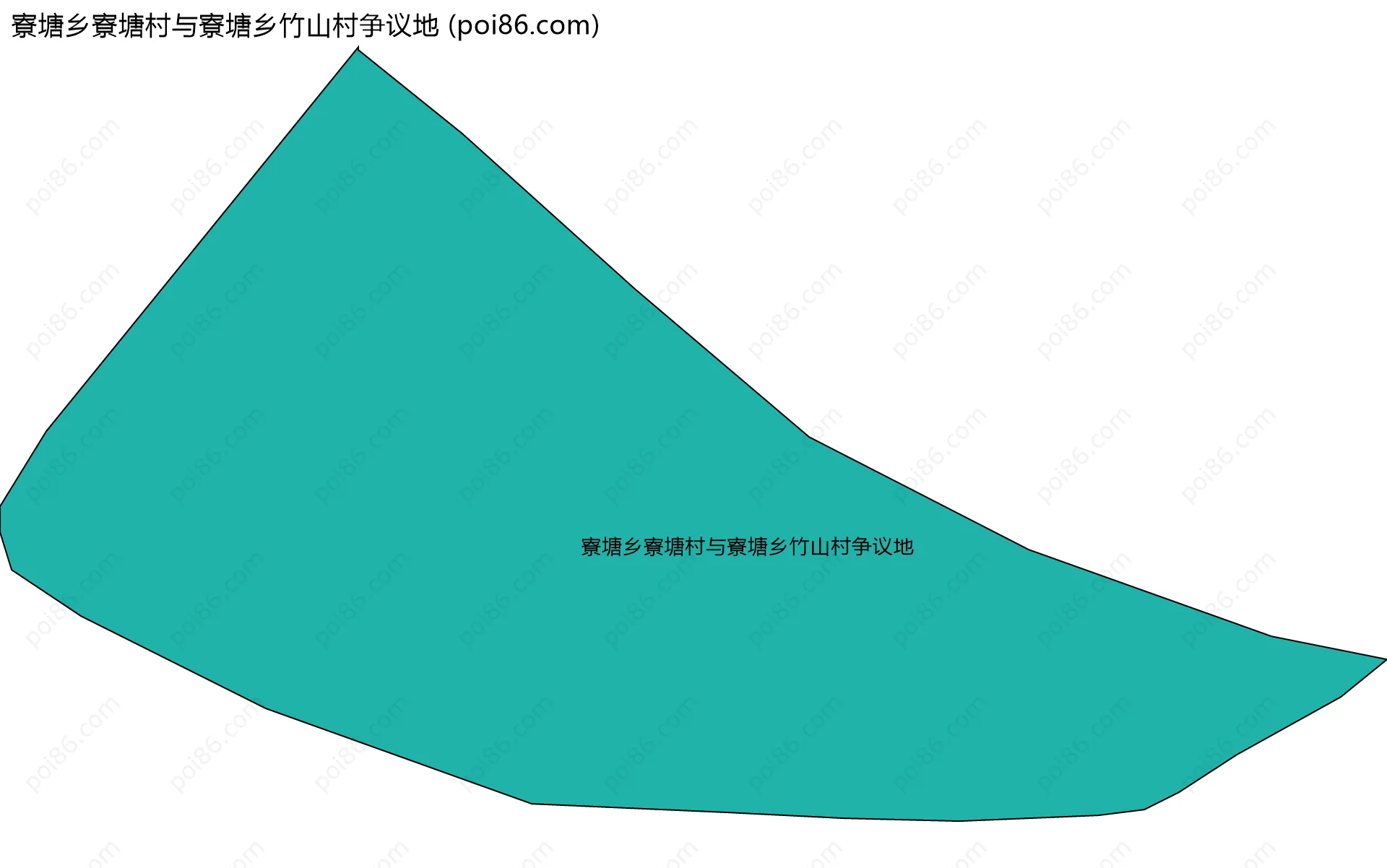 寮塘乡寮塘村与寮塘乡竹山村争议地边界地图
