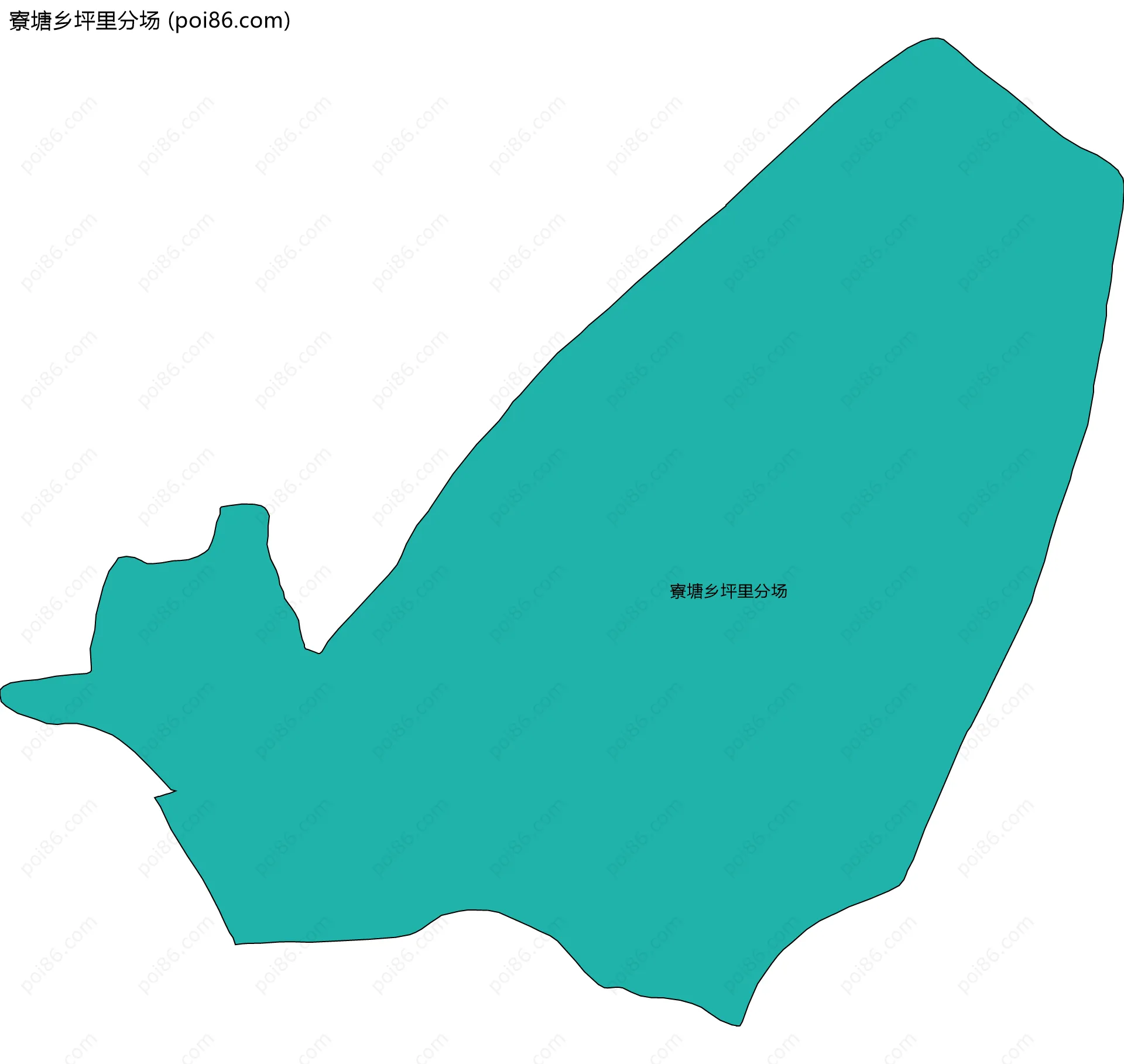 寮塘乡坪里分场边界地图