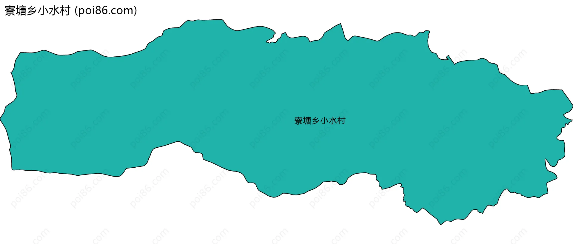 寮塘乡小水村边界地图