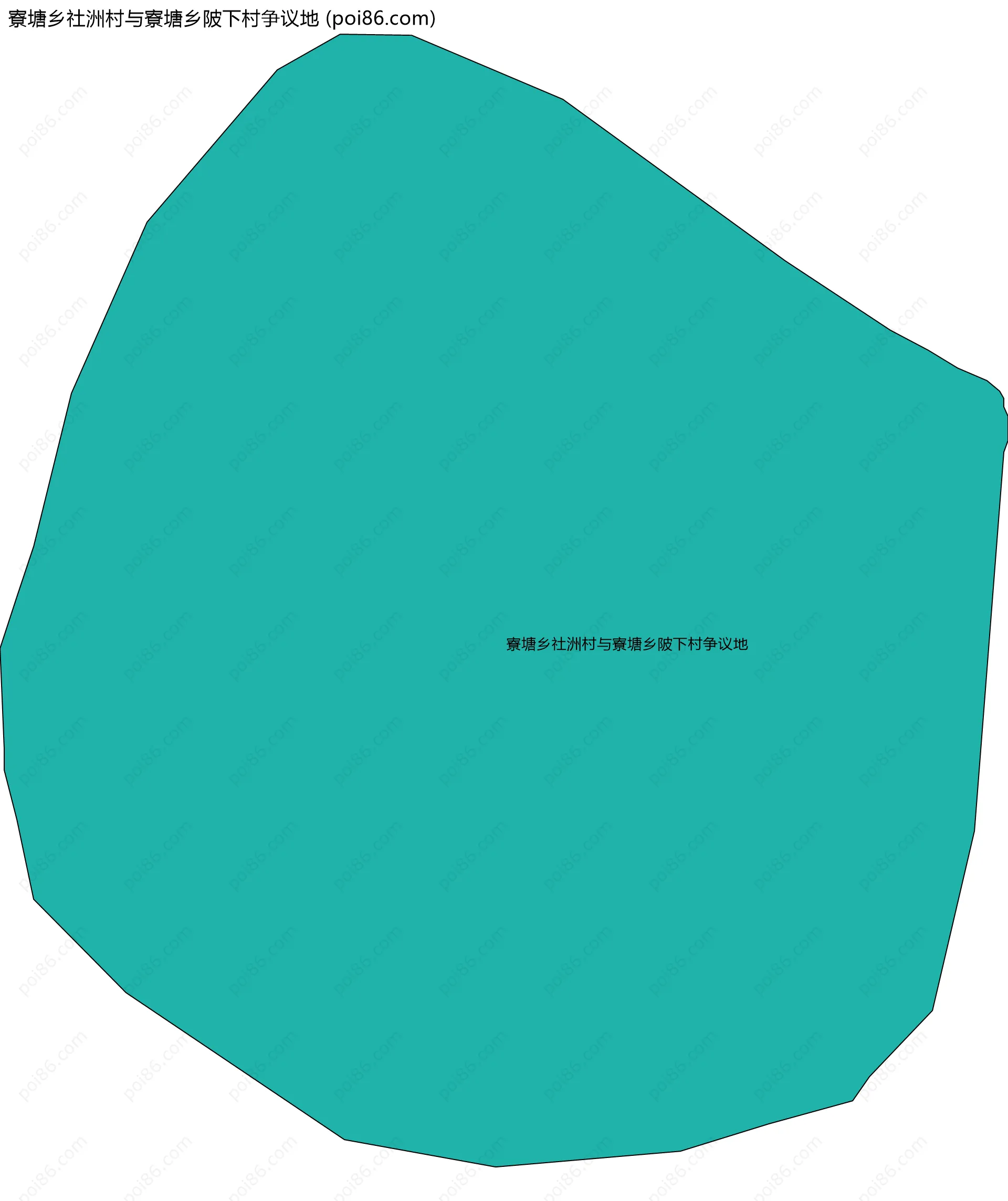 寮塘乡社洲村与寮塘乡陂下村争议地边界地图