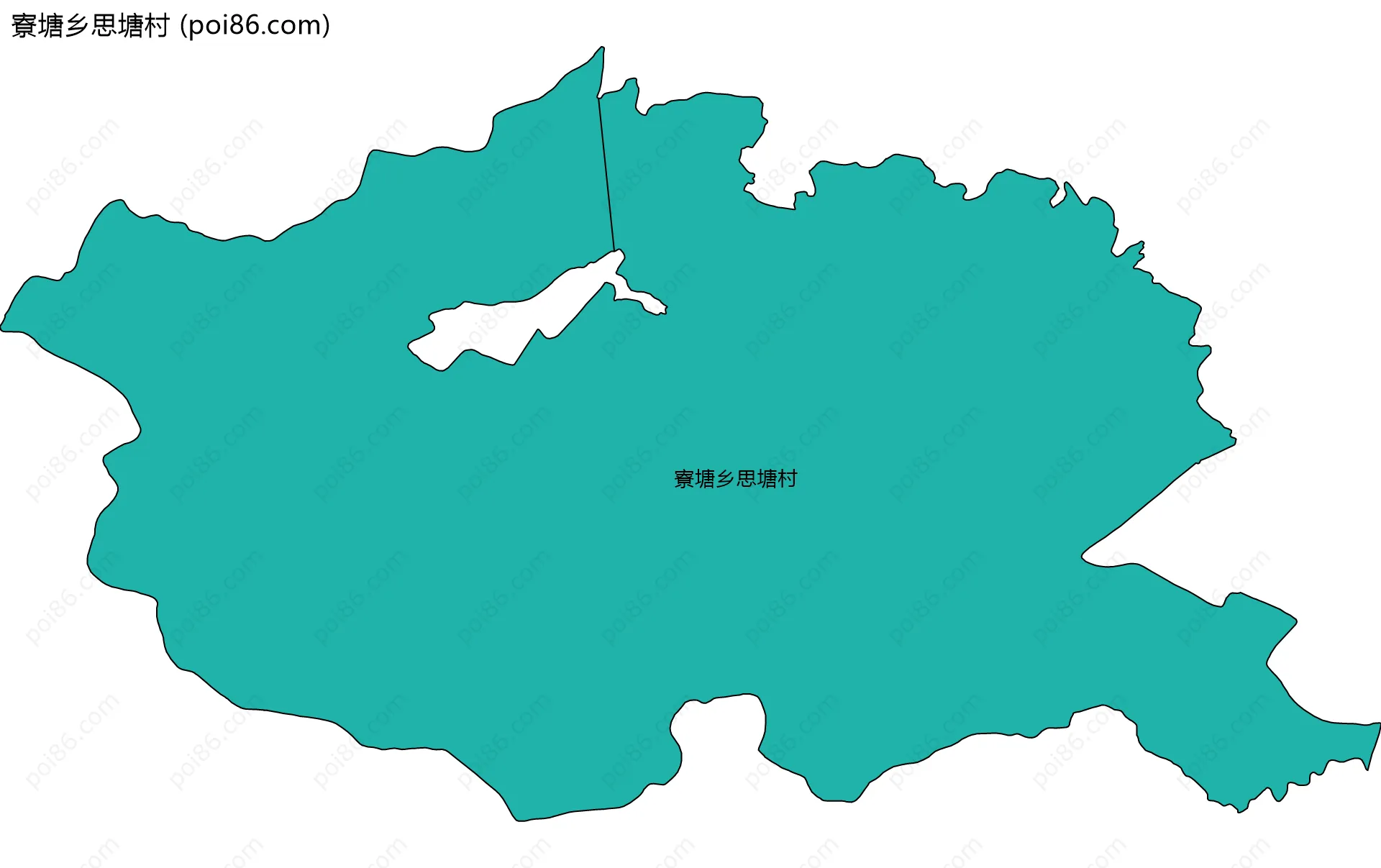寮塘乡思塘村边界地图
