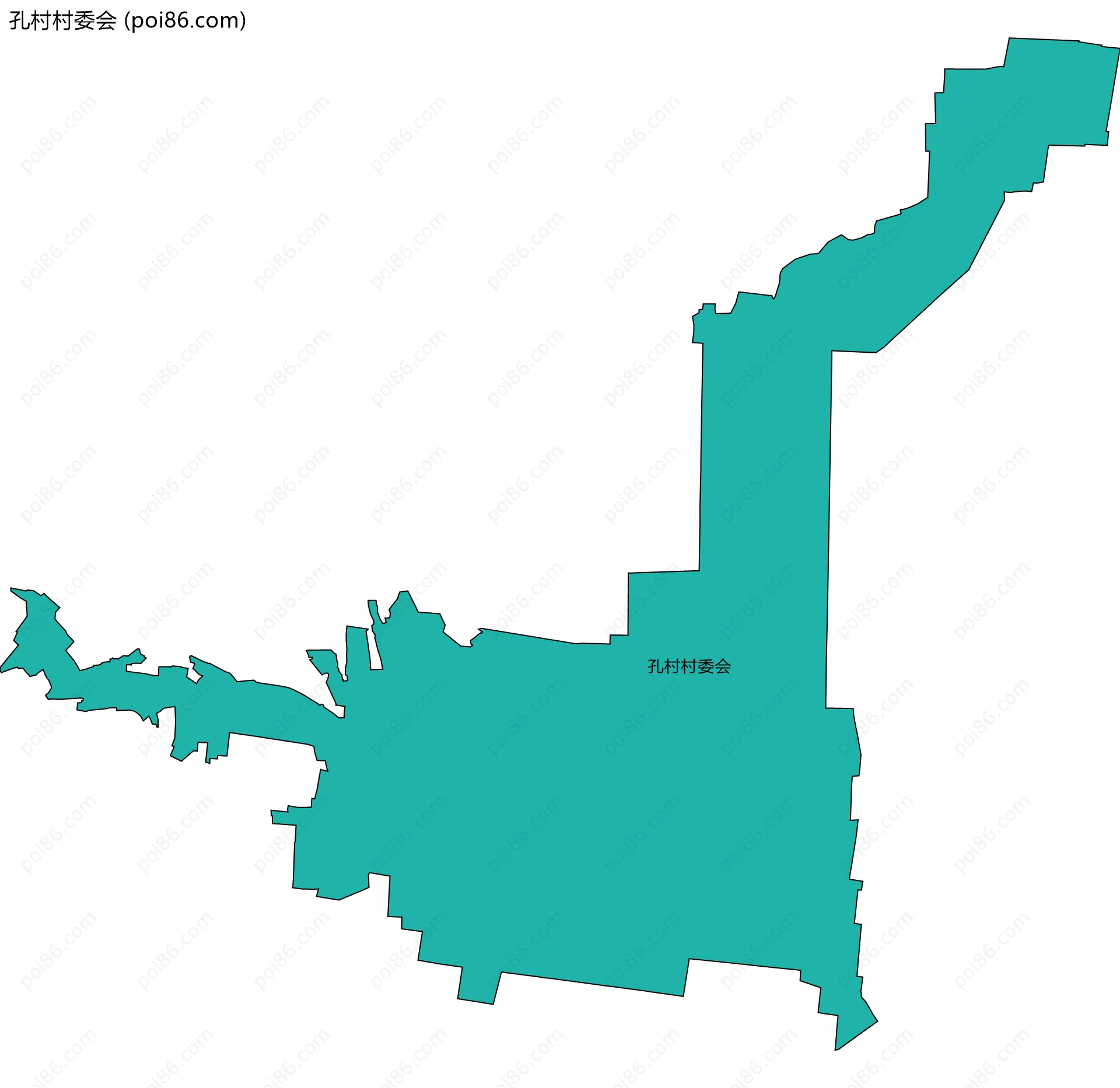 孔村村委会边界地图