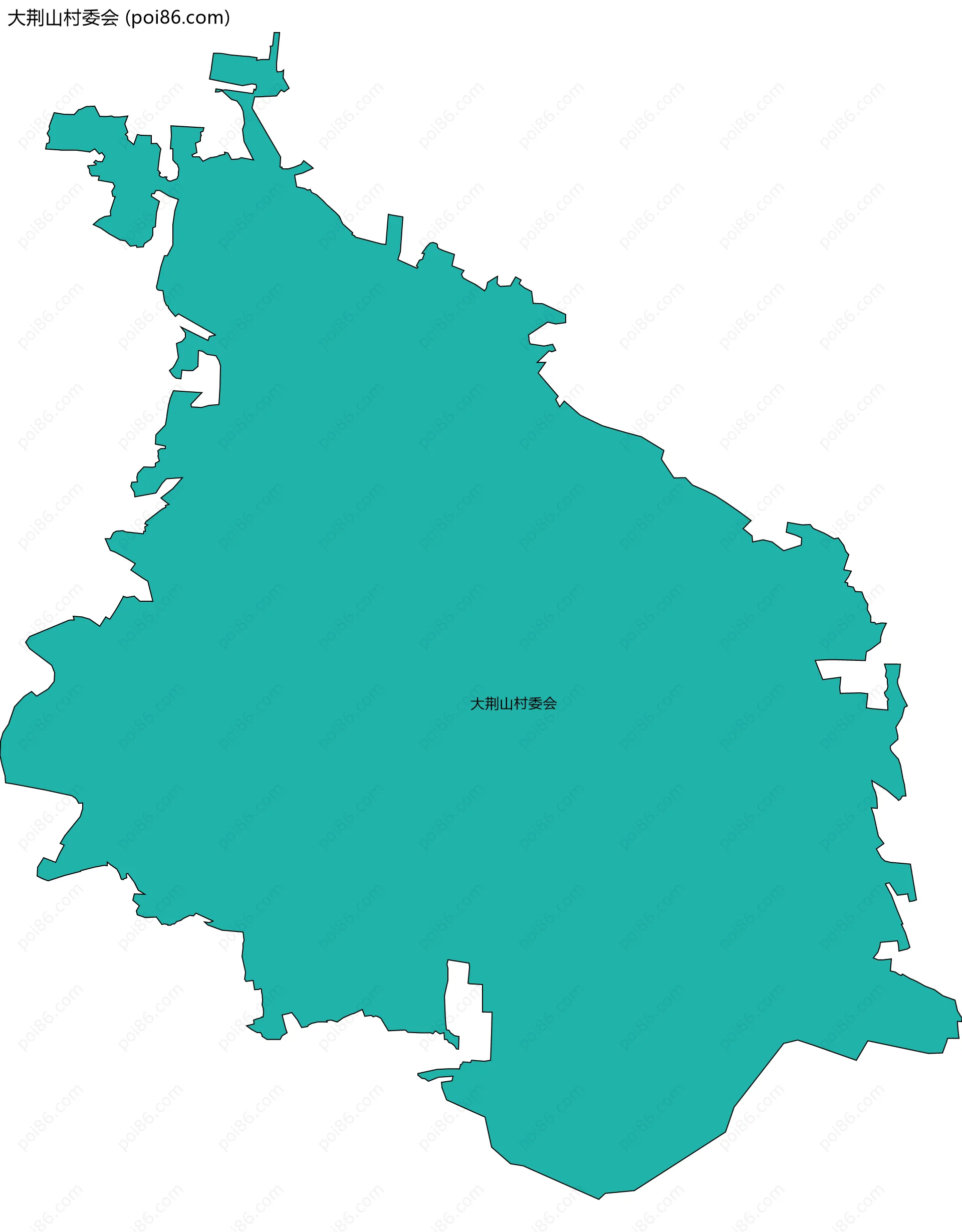 大荆山村委会边界地图