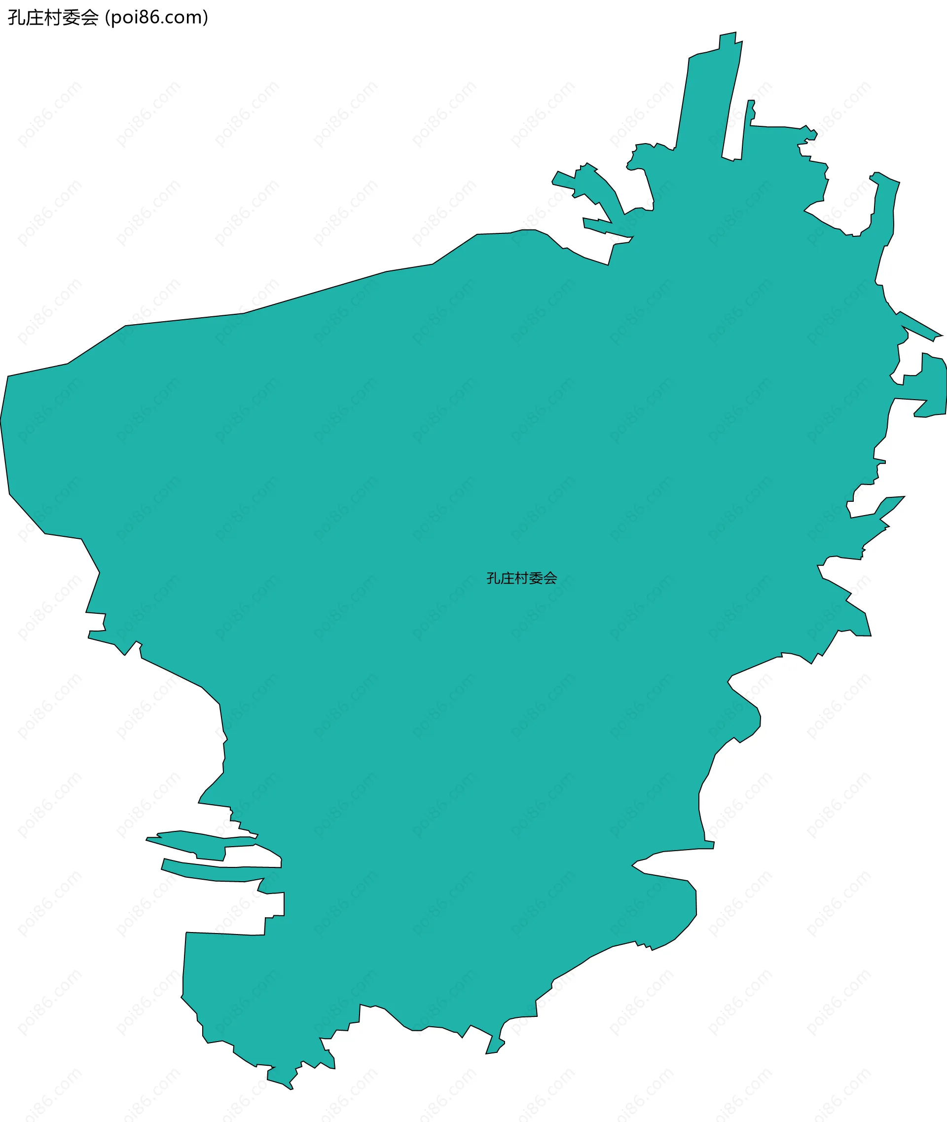 孔庄村委会边界地图