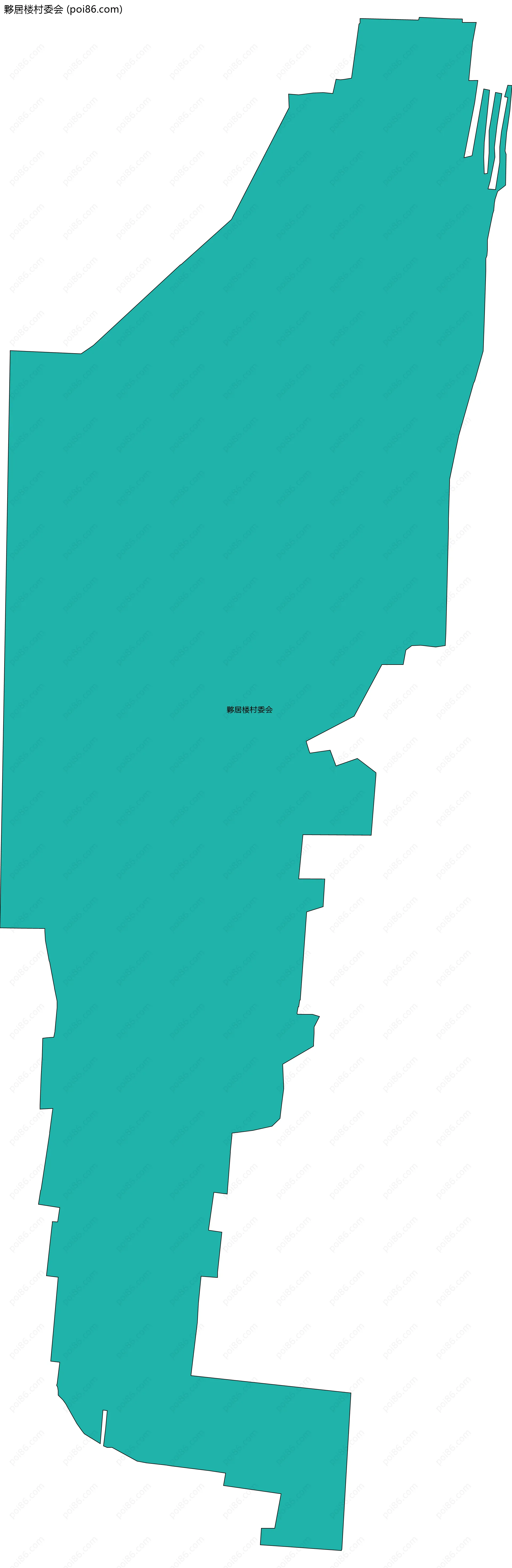 夥居楼村委会边界地图