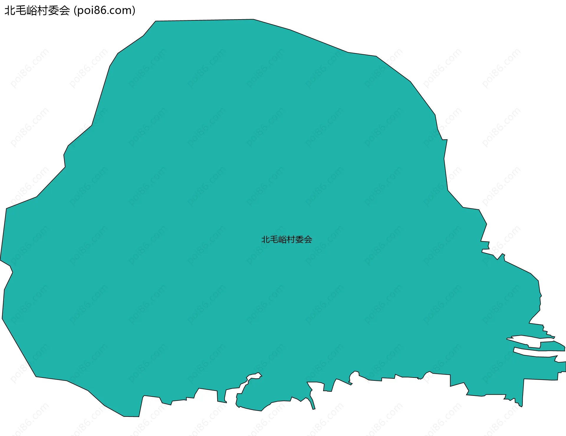 北毛峪村委会边界地图