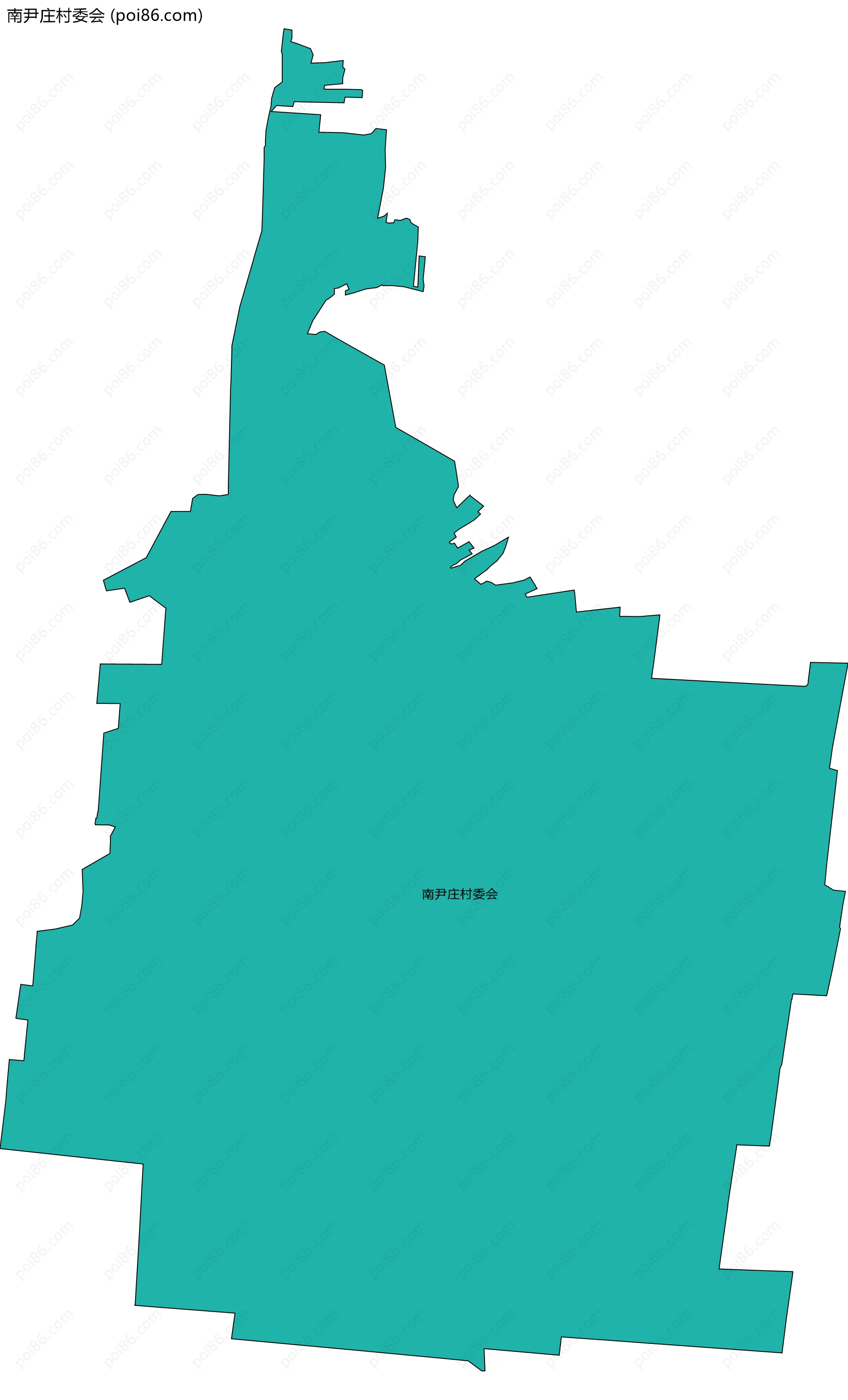 南尹庄村委会边界地图