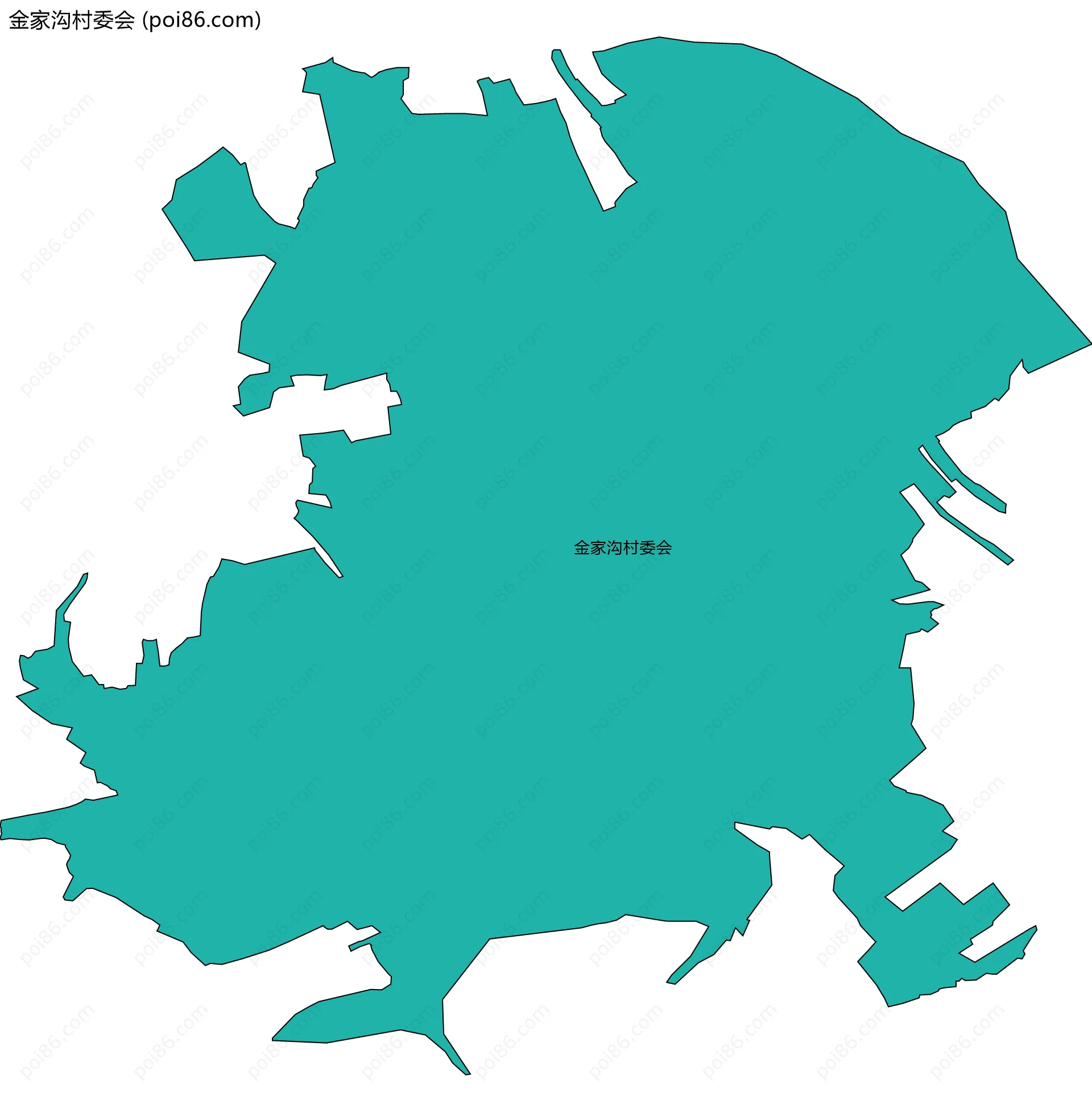 金家沟村委会边界地图