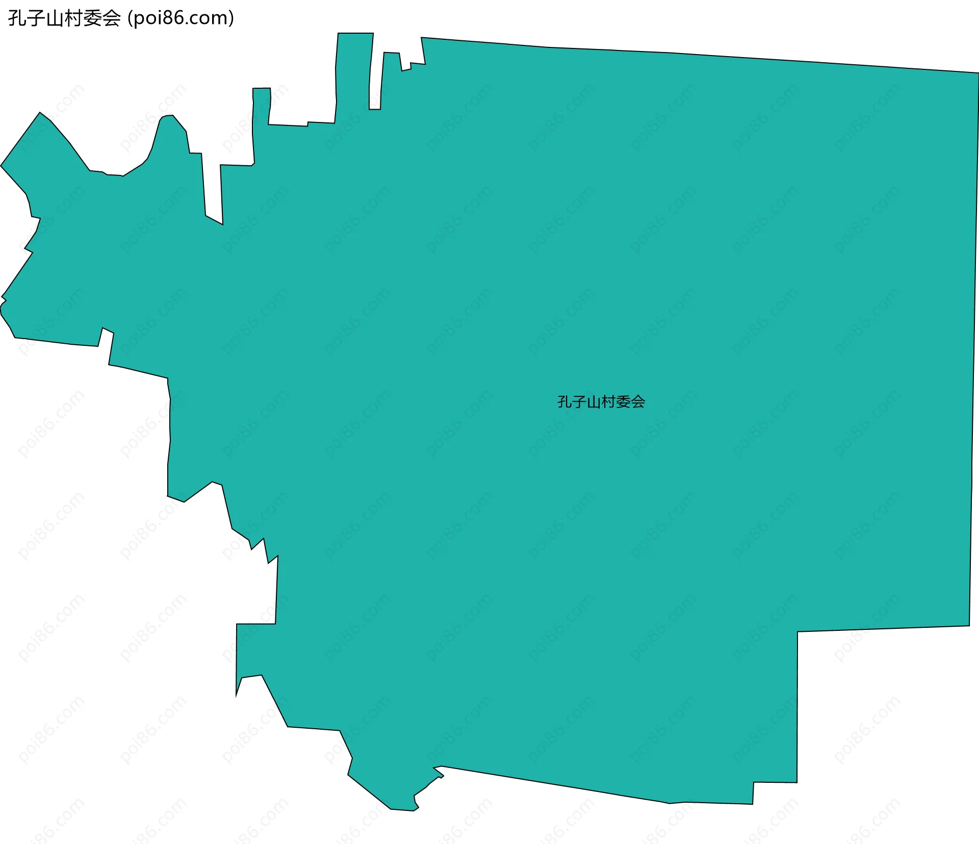 孔子山村委会边界地图