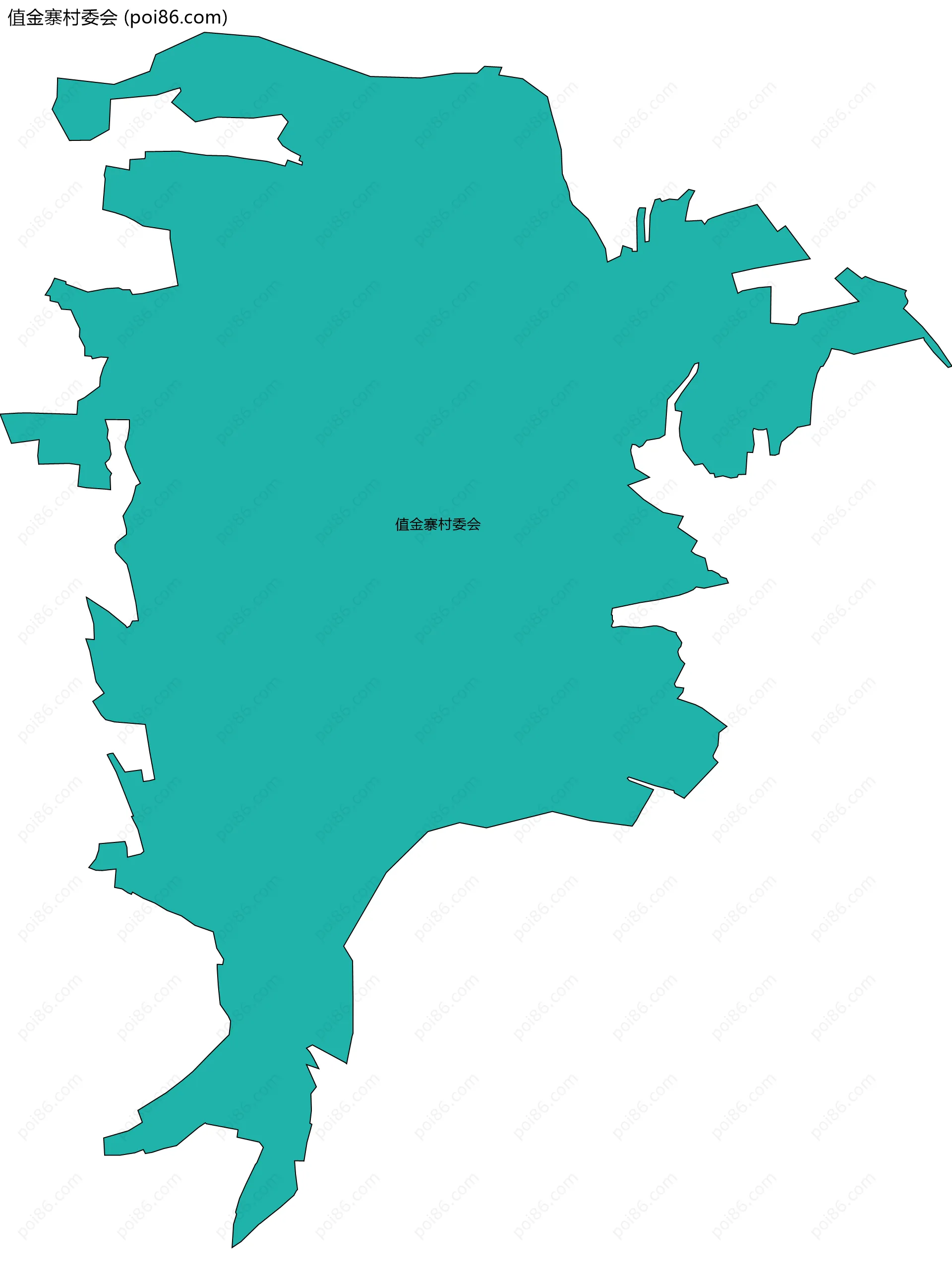 值金寨村委会边界地图