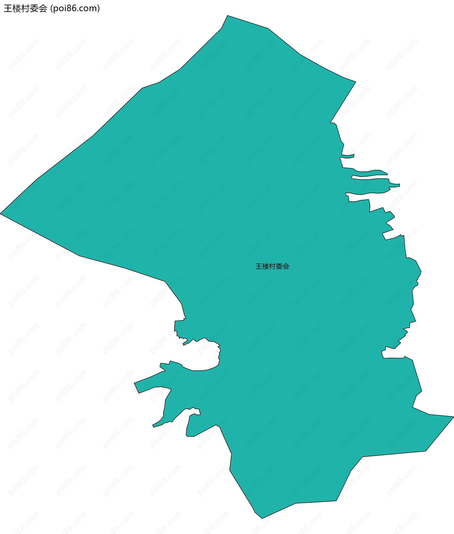 王楼村委会边界地图