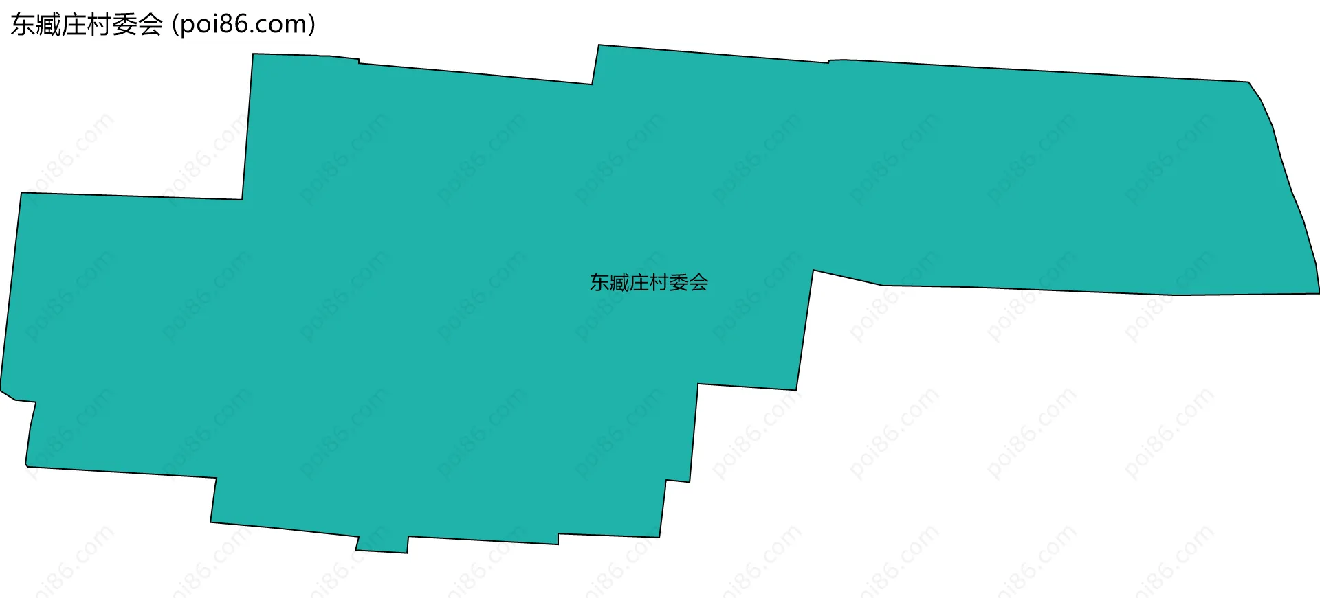 东臧庄村委会边界地图
