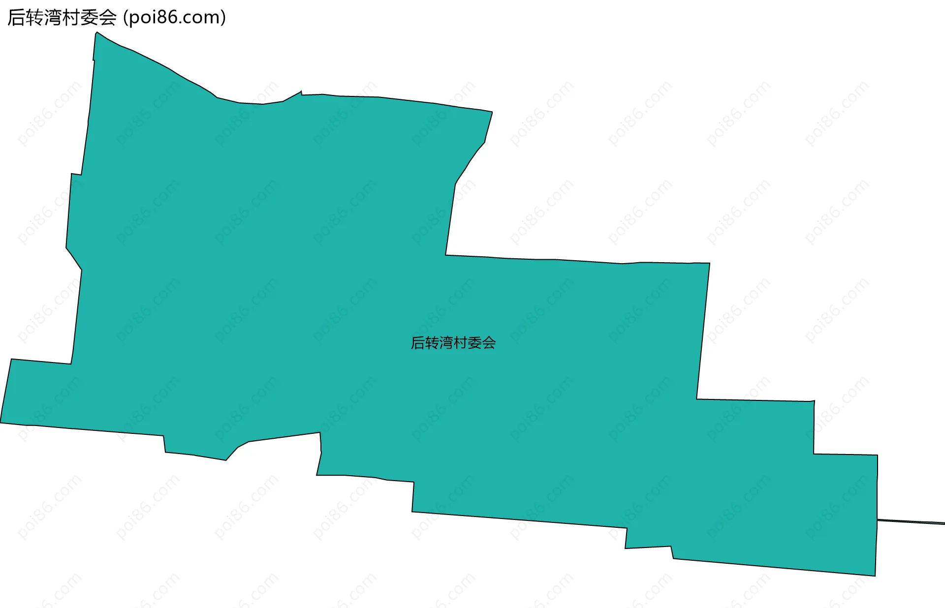 后转湾村委会边界地图