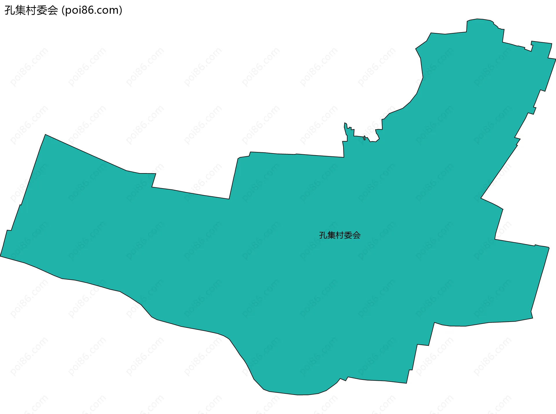 孔集村委会边界地图