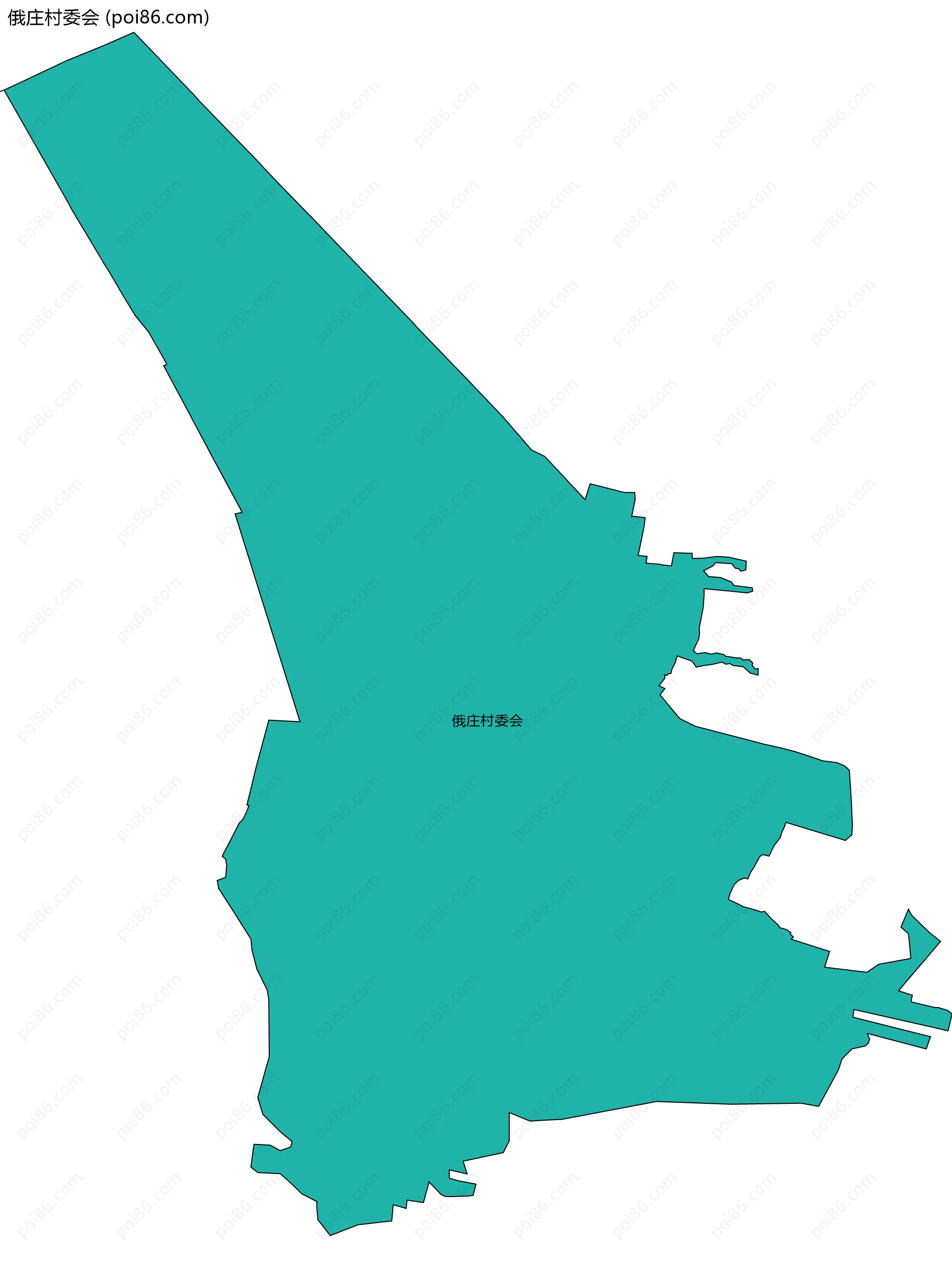 俄庄村委会边界地图