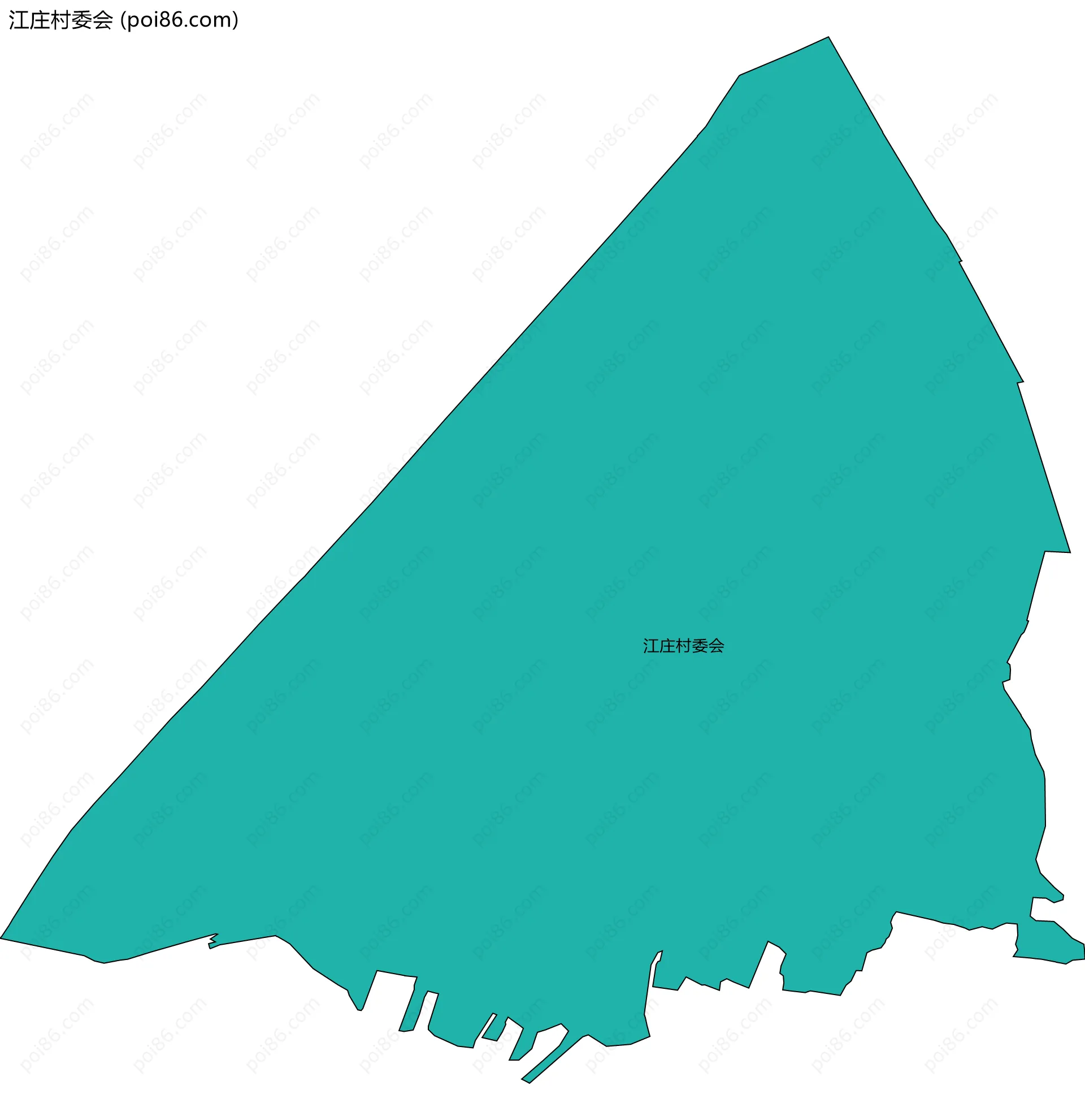 江庄村委会边界地图