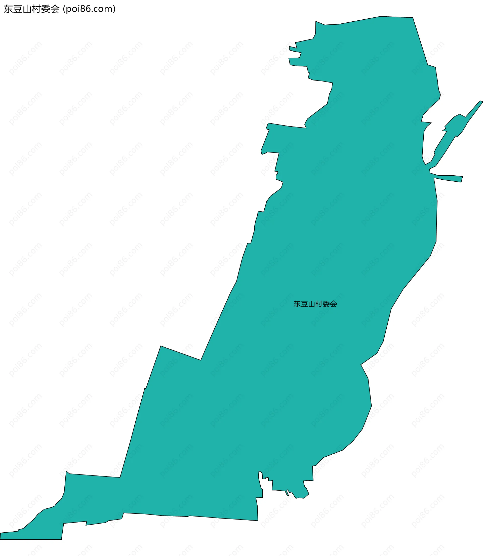 东豆山村委会边界地图