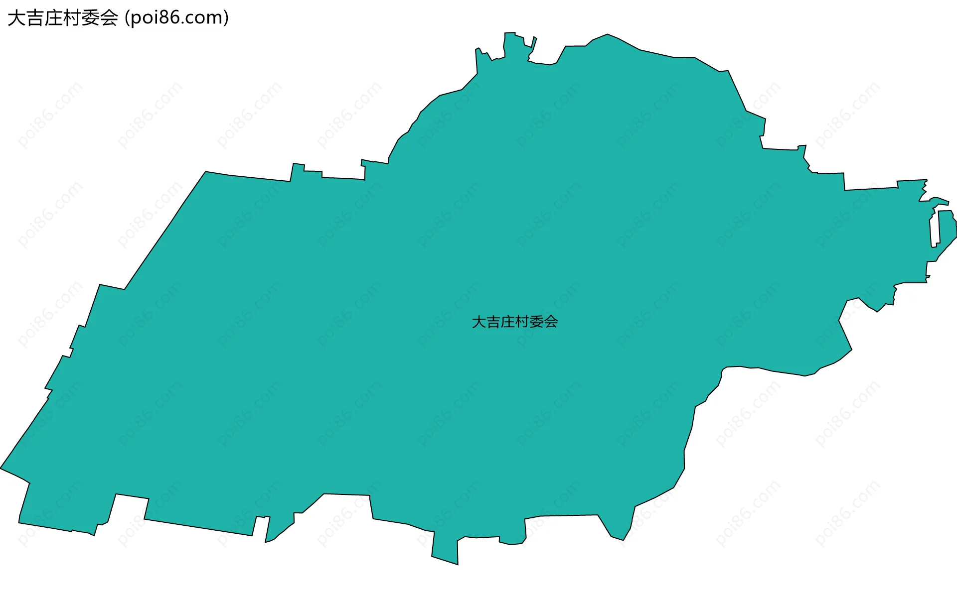 大吉庄村委会边界地图