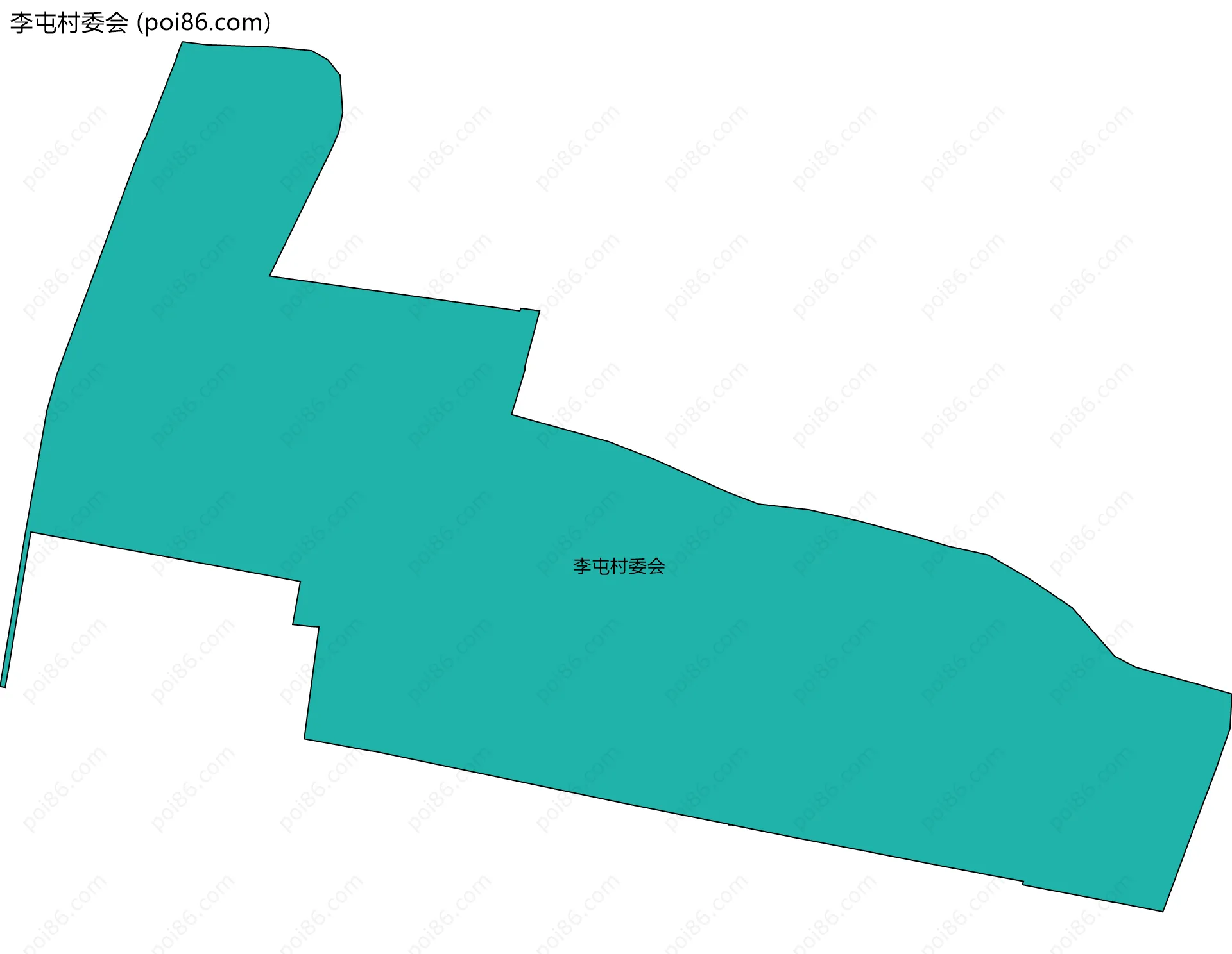 李屯村委会边界地图