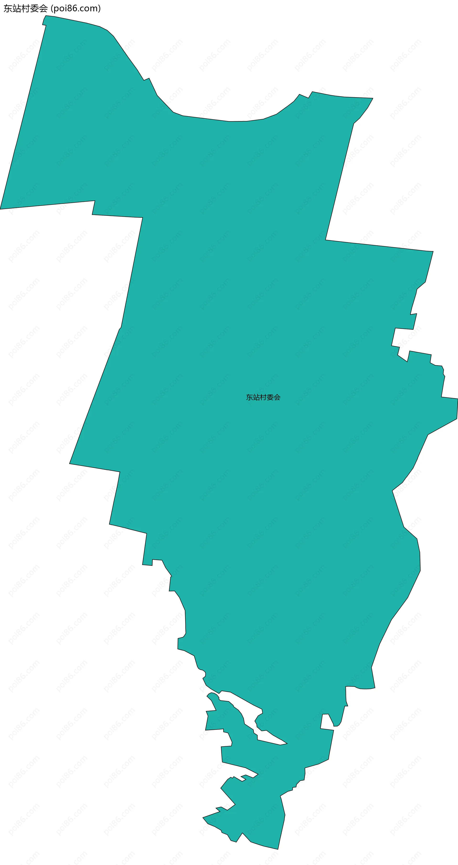 东站村委会边界地图