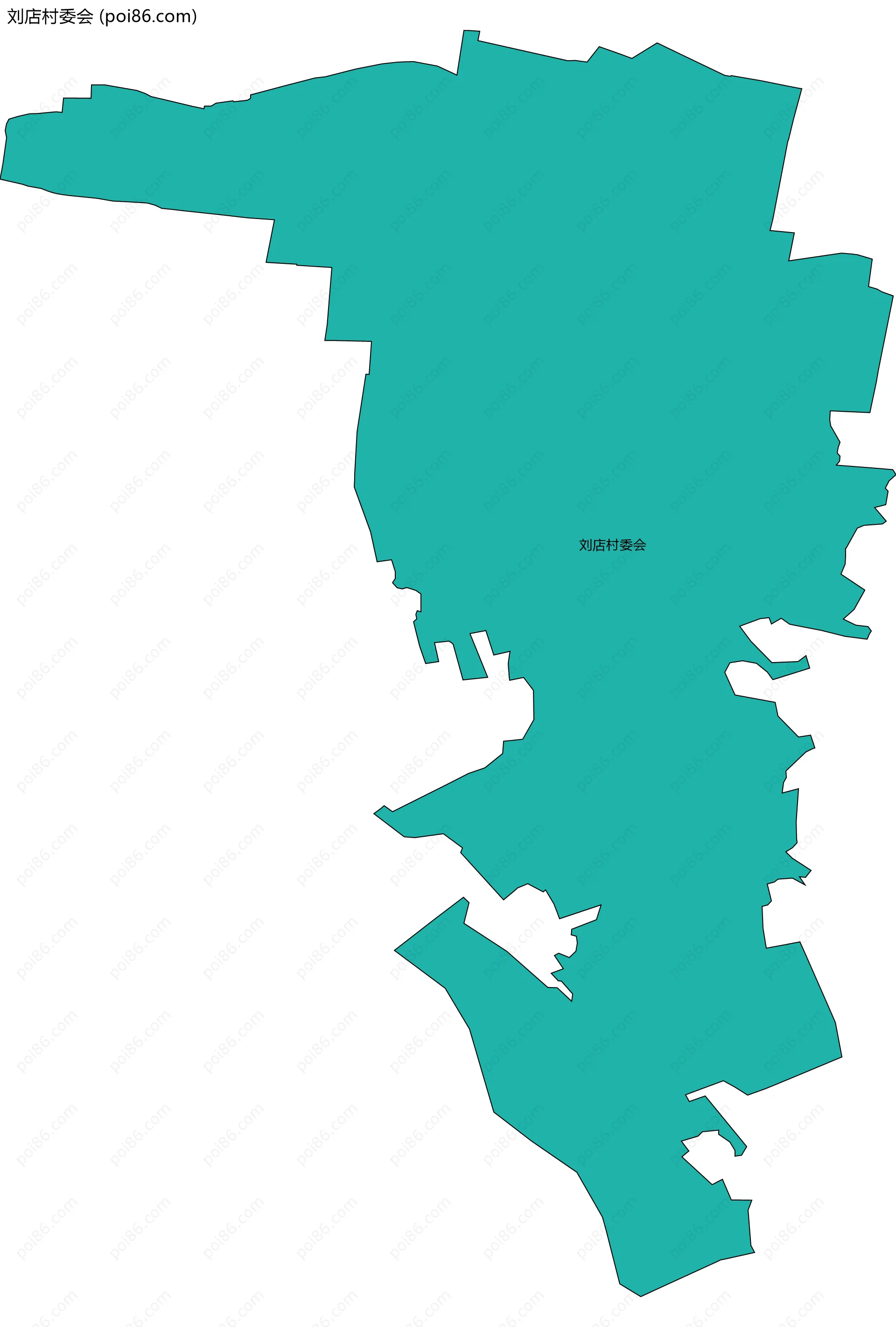 刘店村委会边界地图