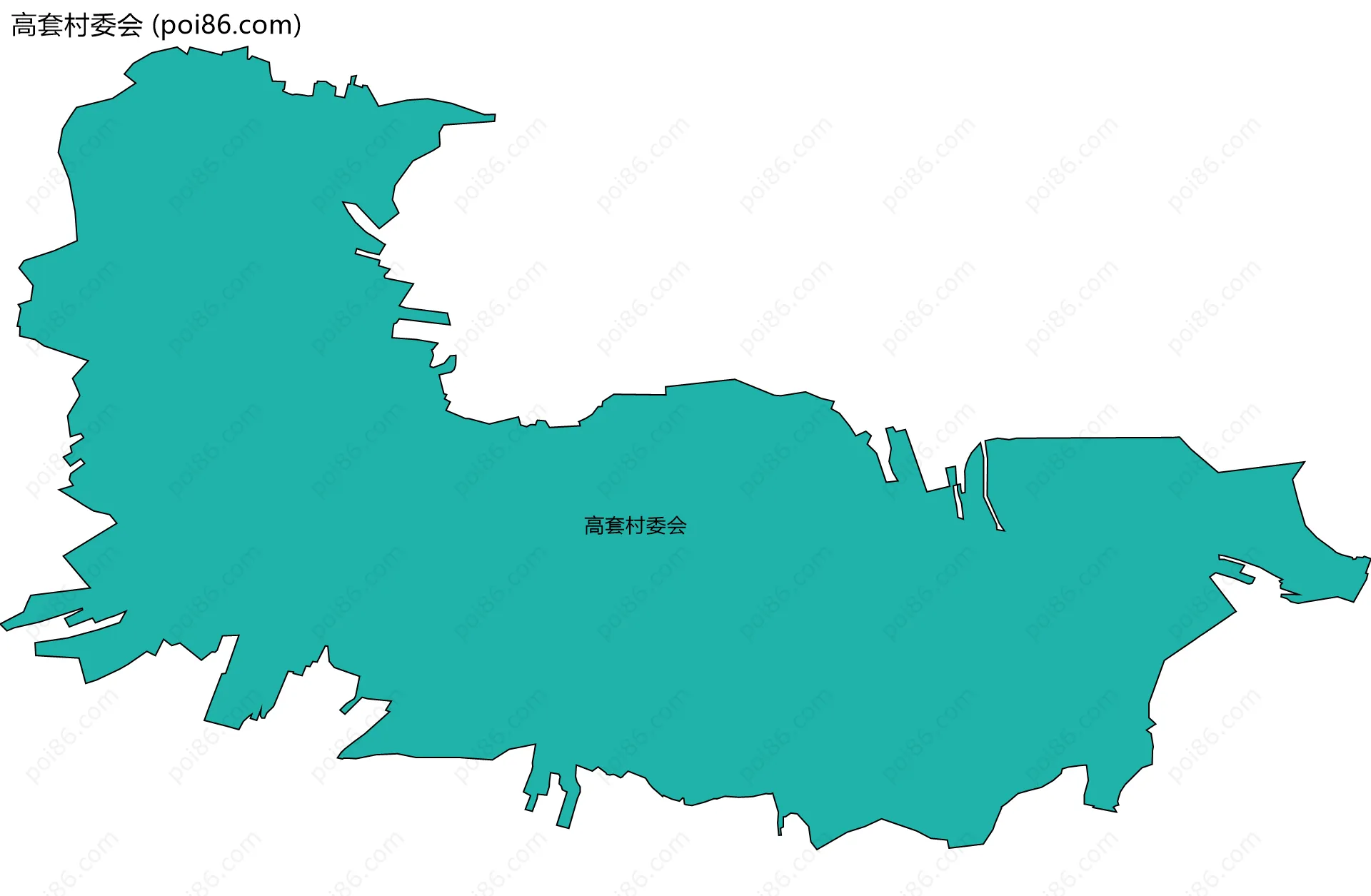 高套村委会边界地图
