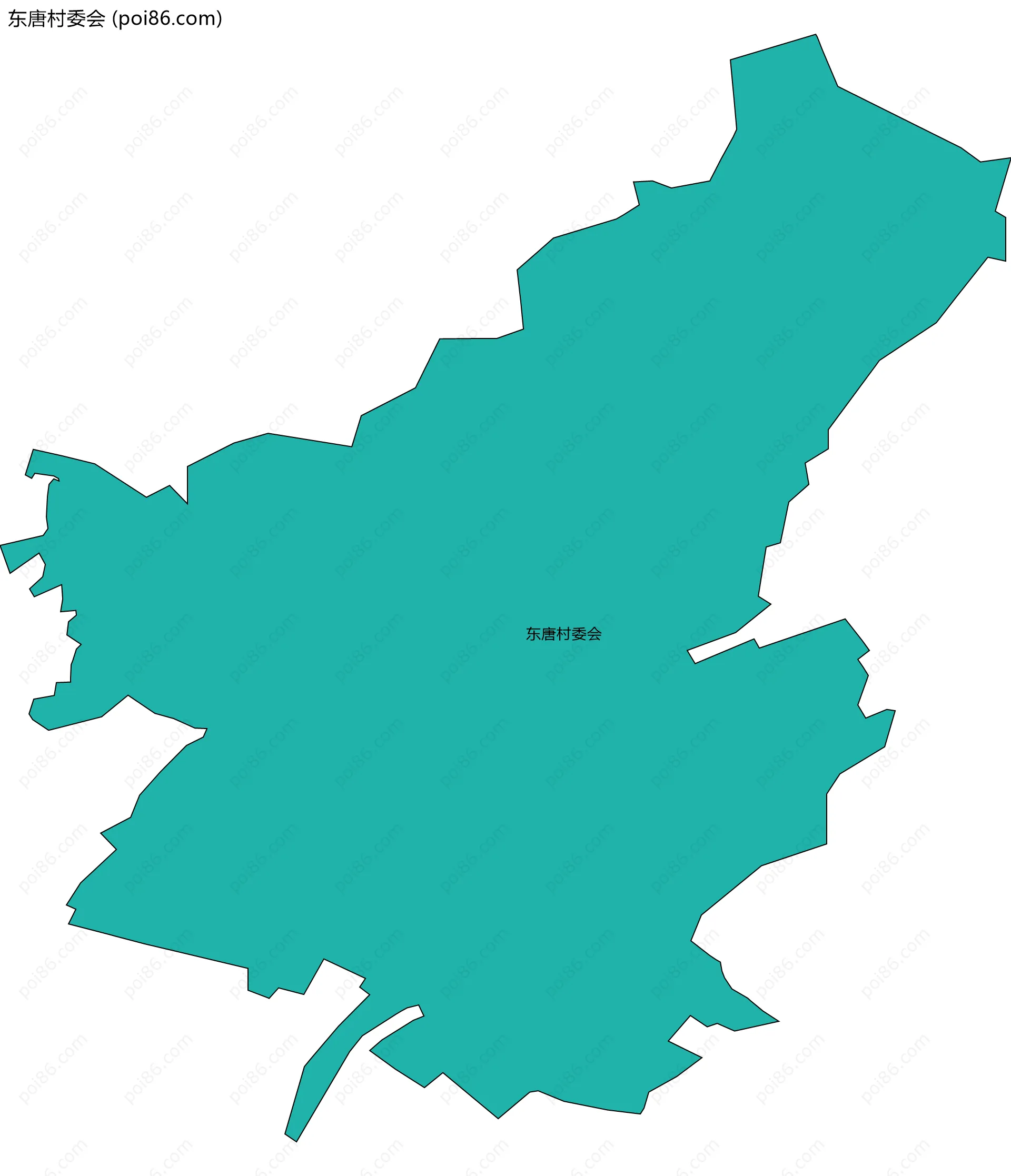 东唐村委会边界地图