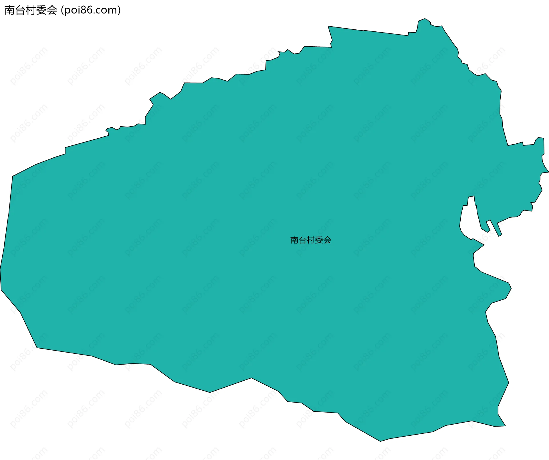 南台村委会边界地图