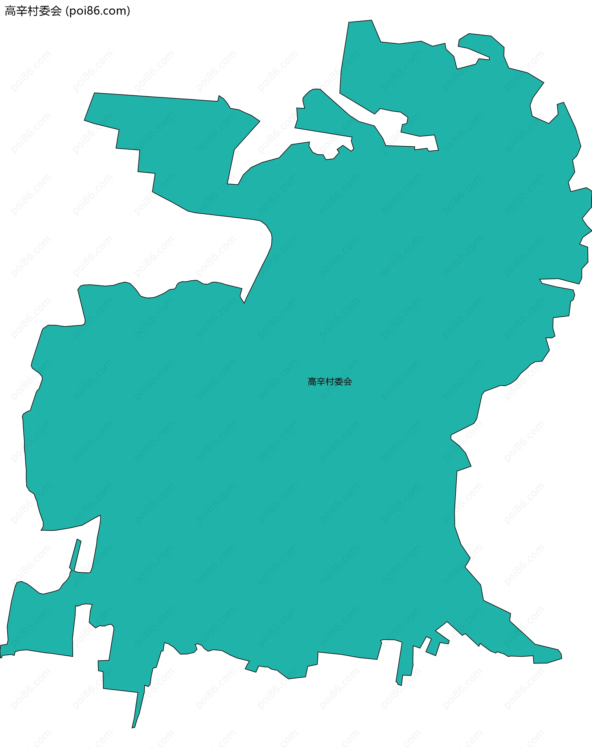 高辛村委会边界地图