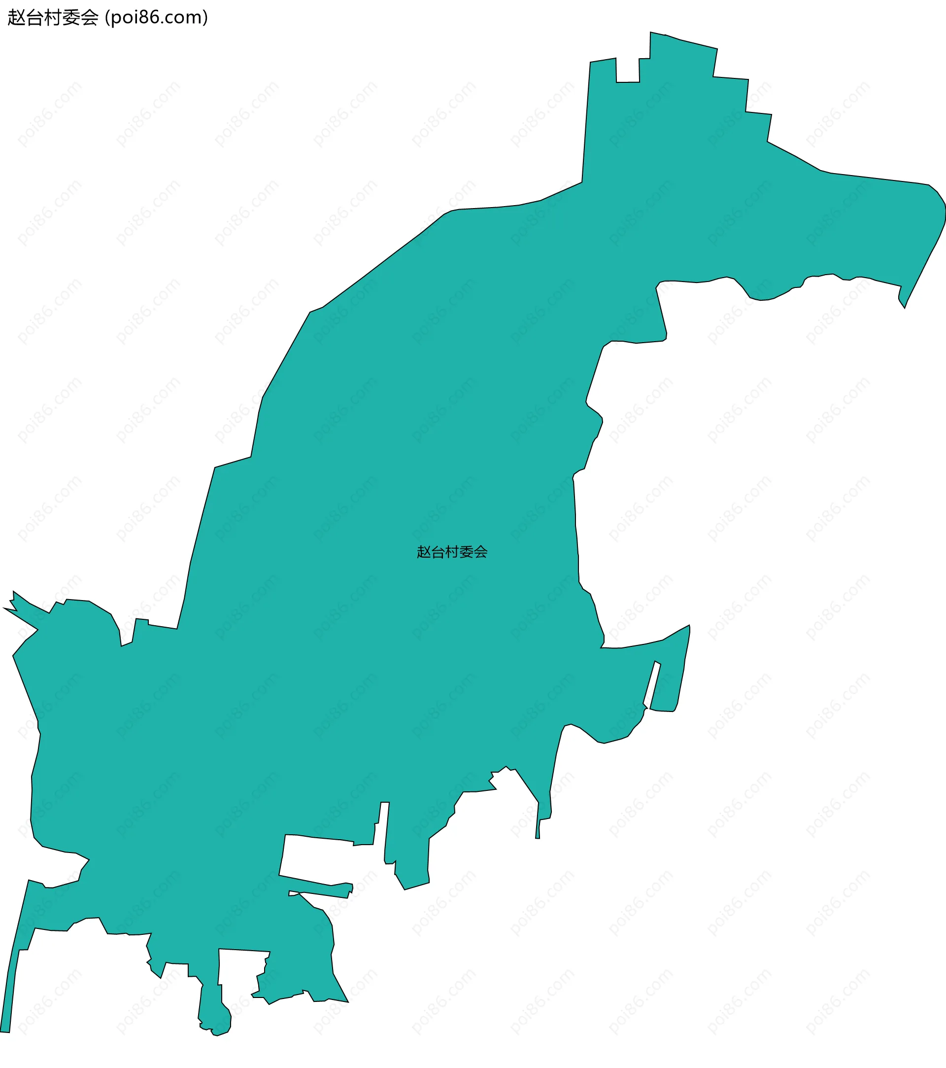 赵台村委会边界地图