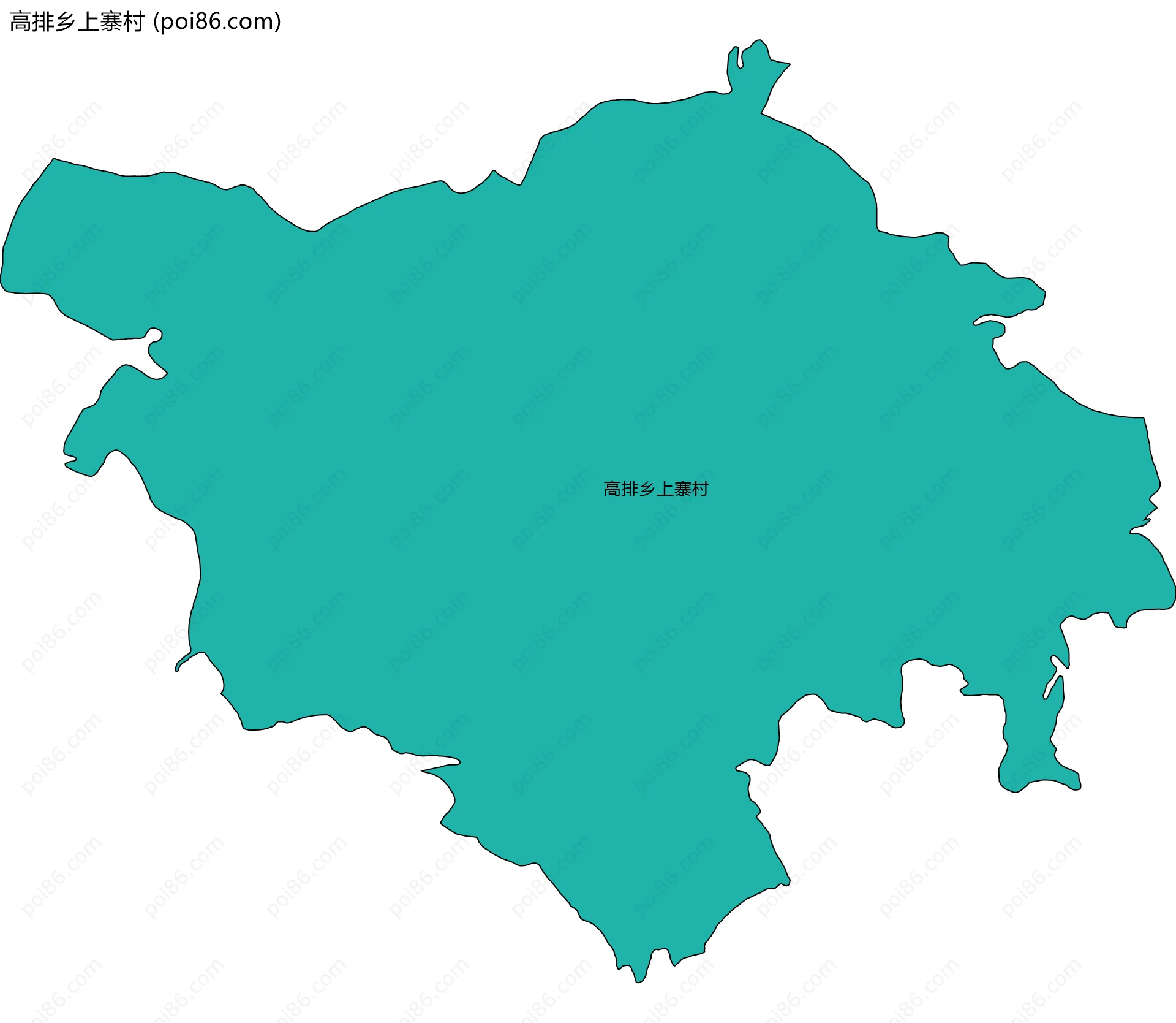 高排乡上寨村边界地图