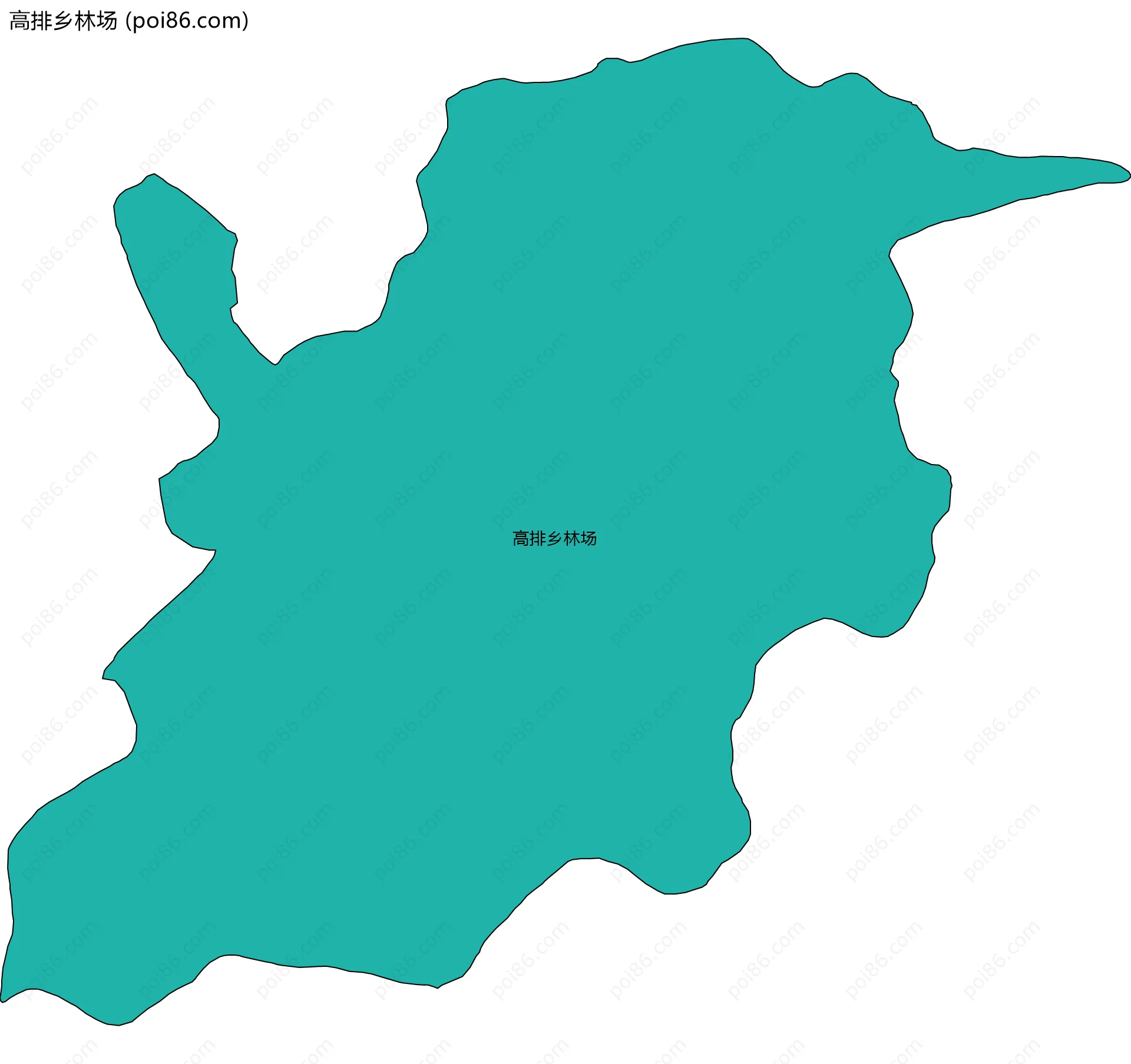 高排乡林场边界地图