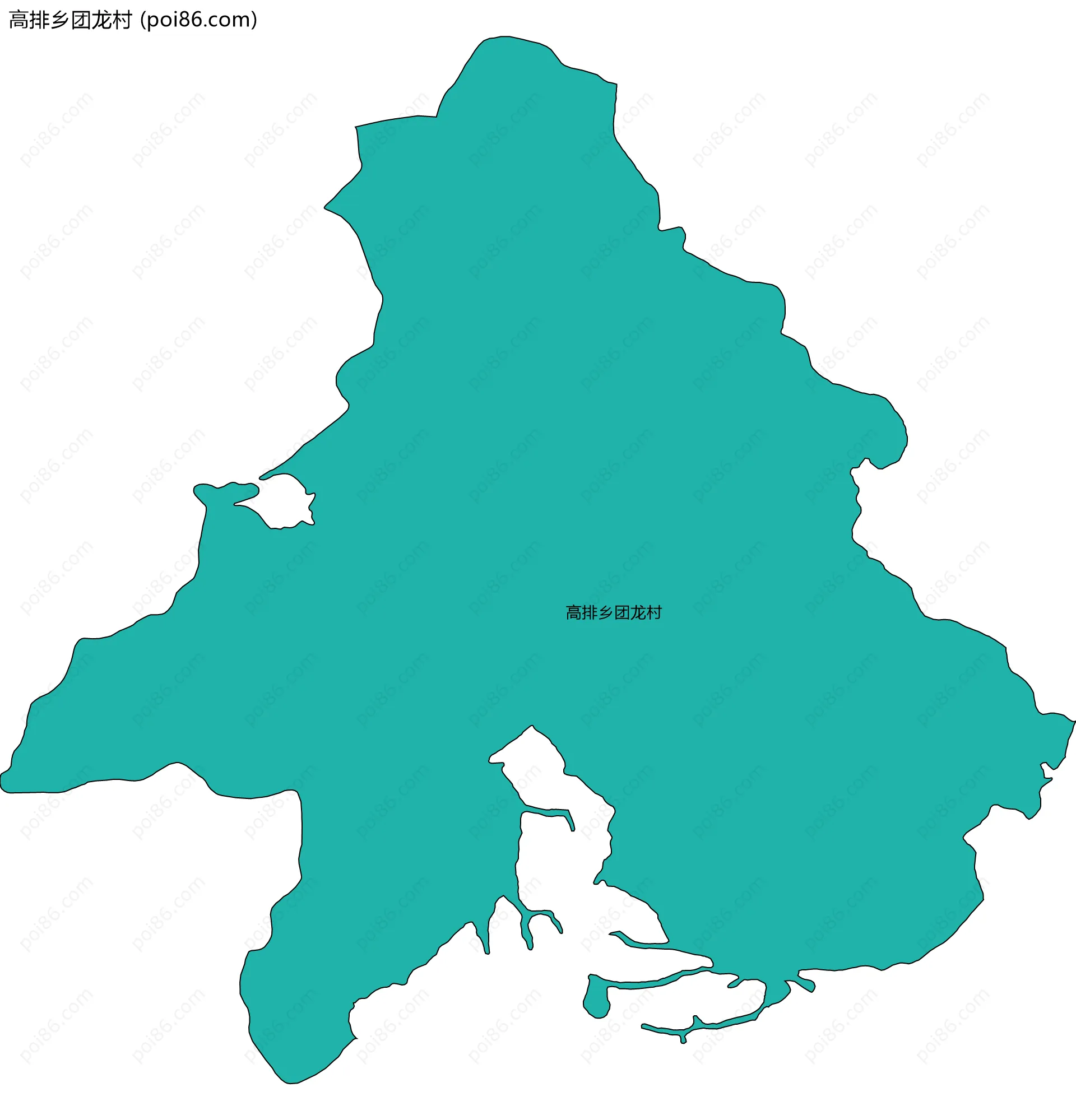 高排乡团龙村边界地图