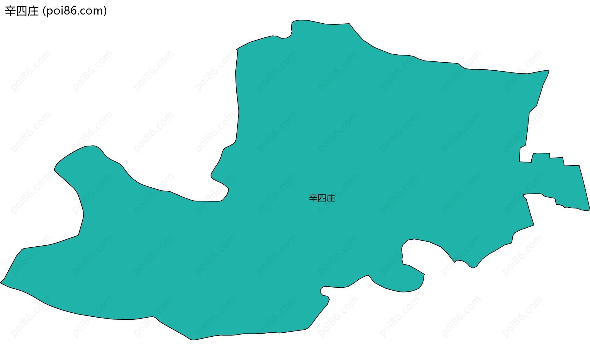 辛四庄边界地图