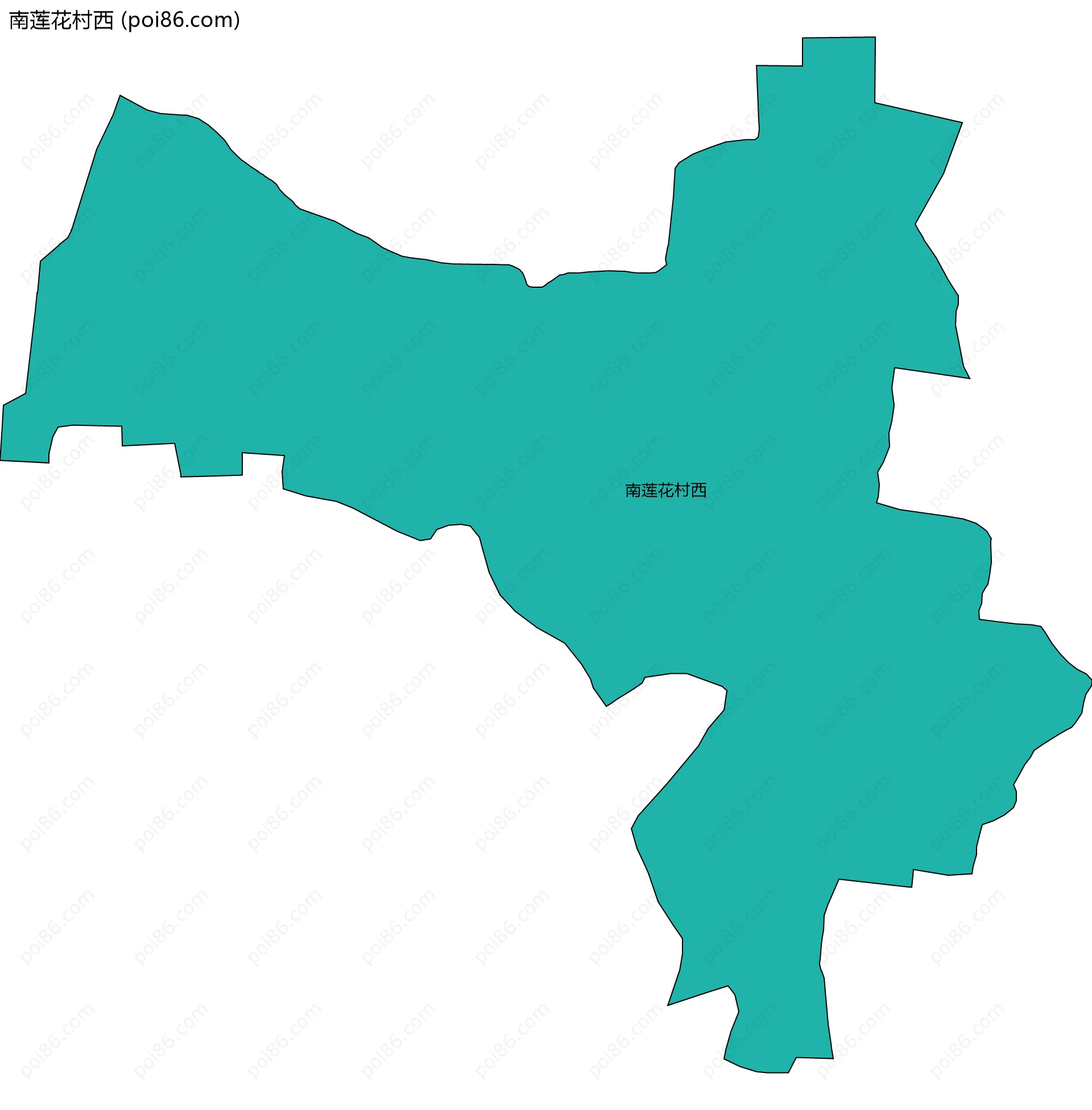 南莲花村西边界地图