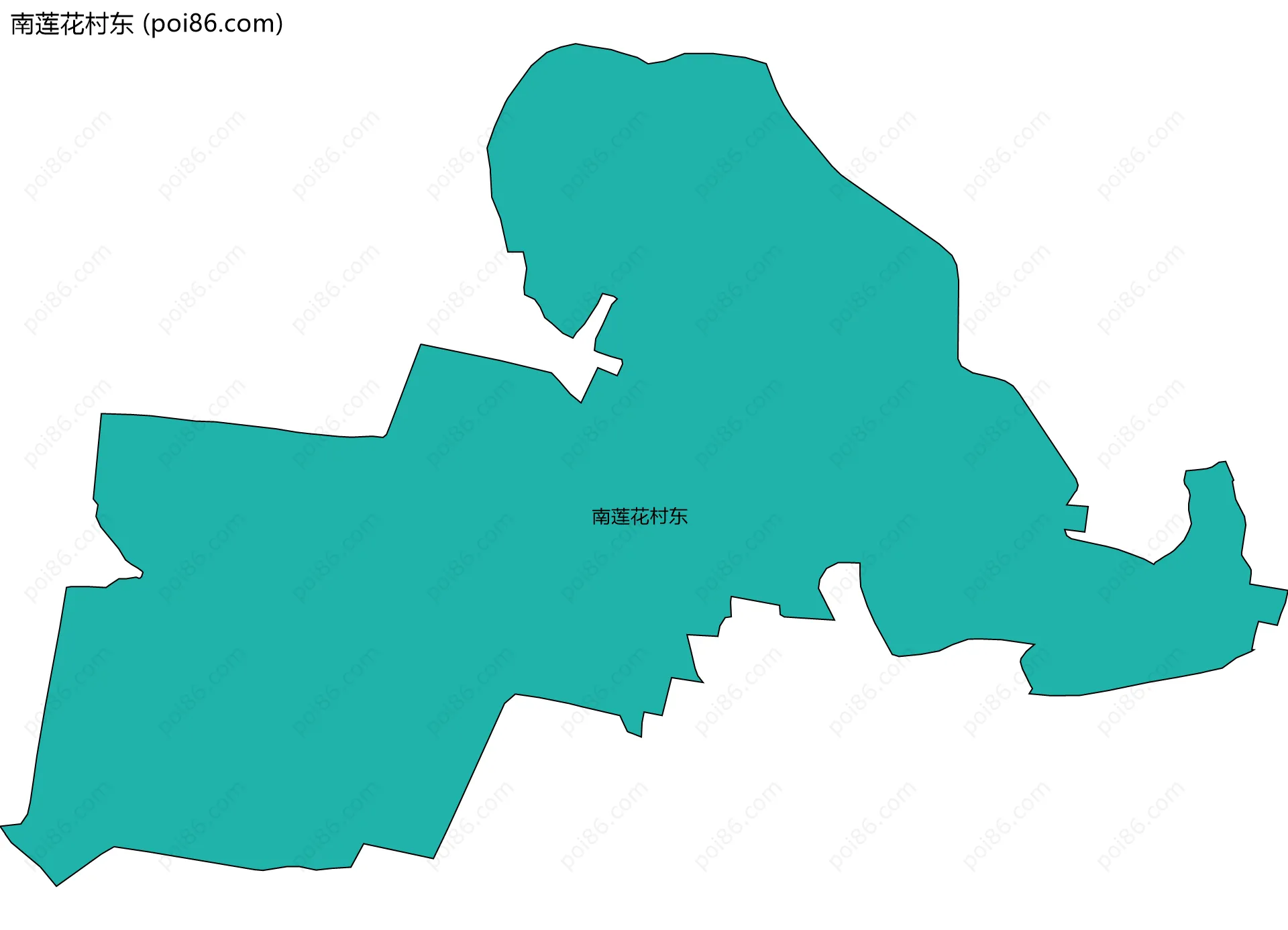 南莲花村东边界地图