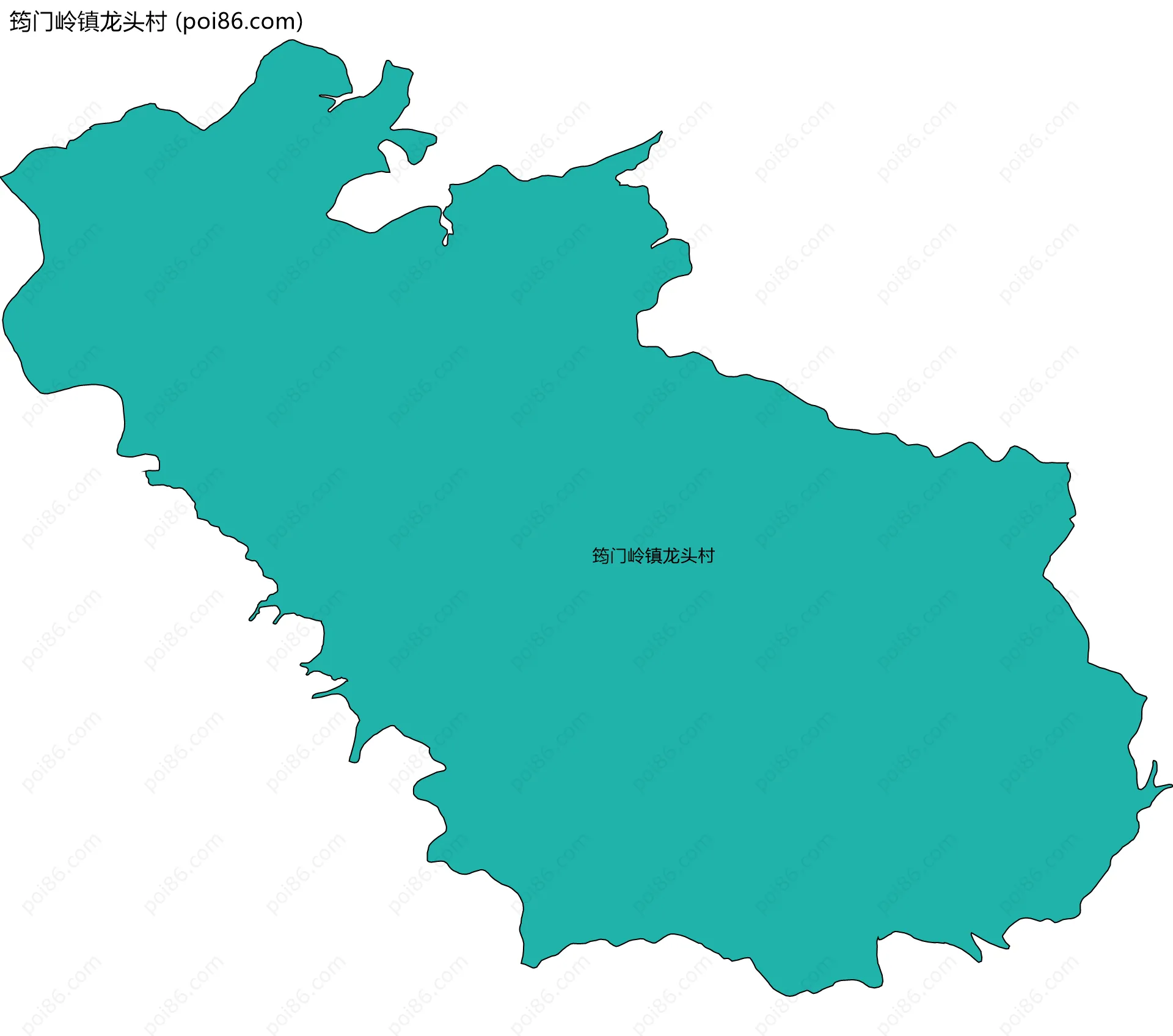 筠门岭镇龙头村边界地图