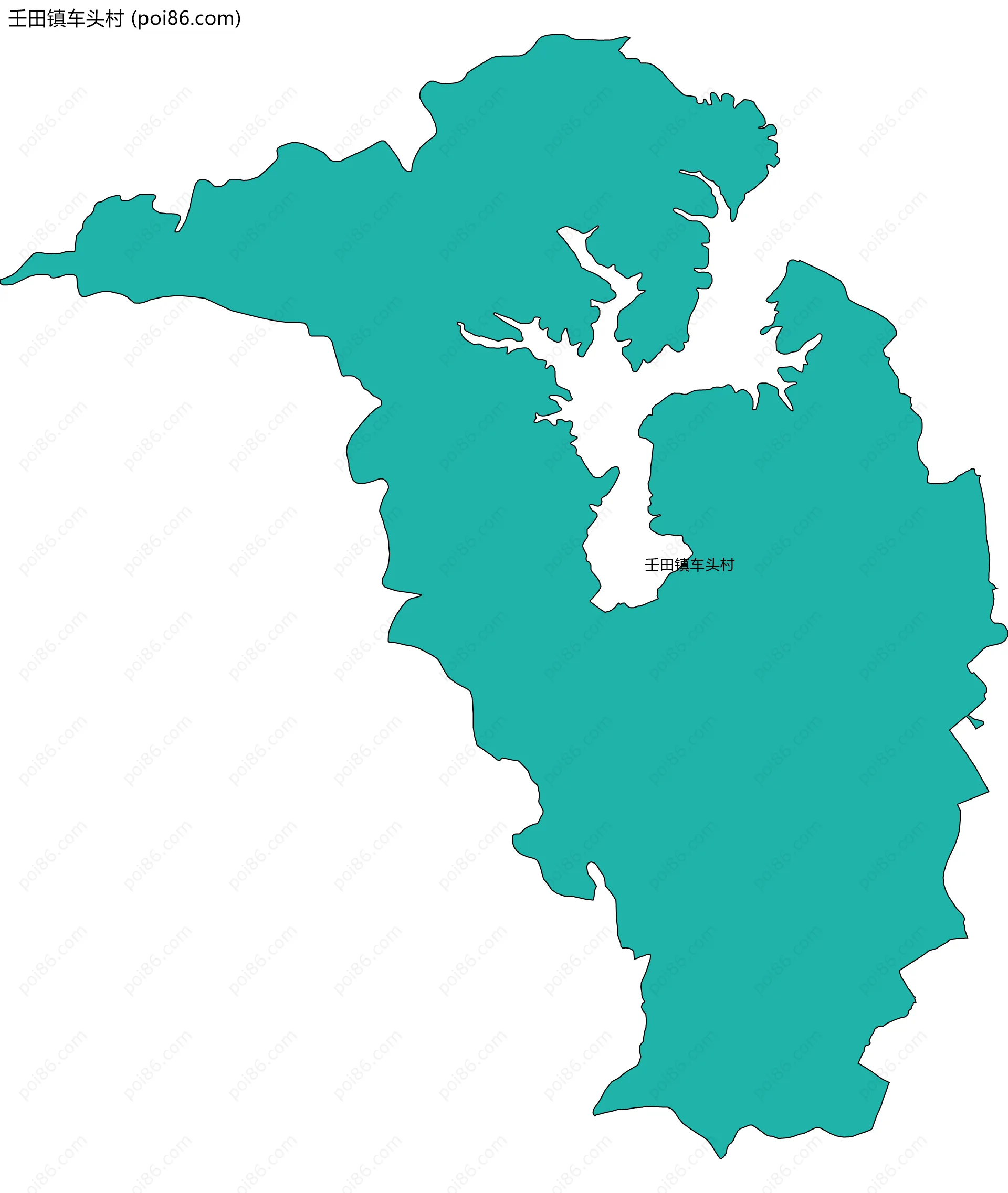 壬田镇车头村边界地图