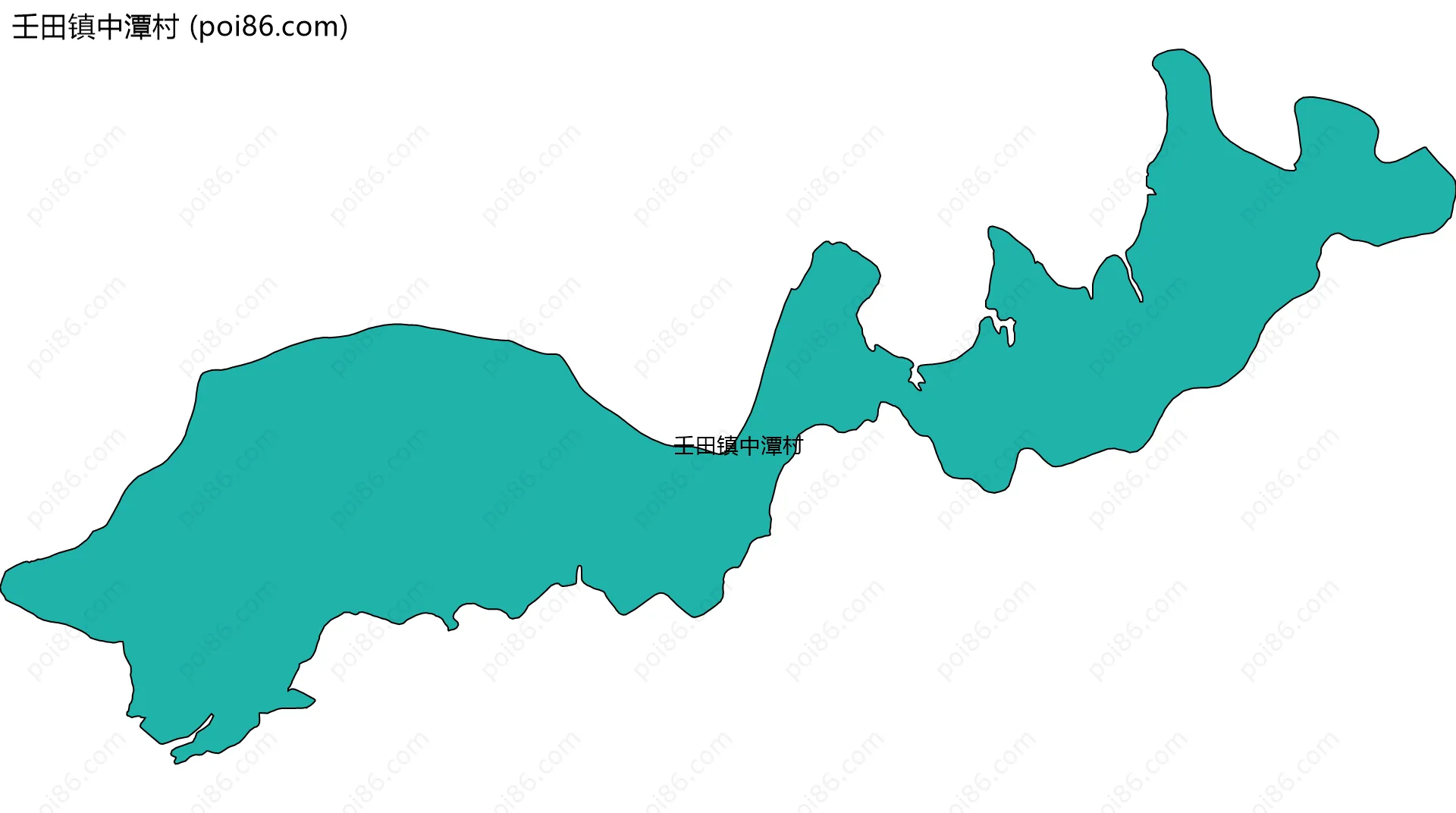 壬田镇中潭村边界地图