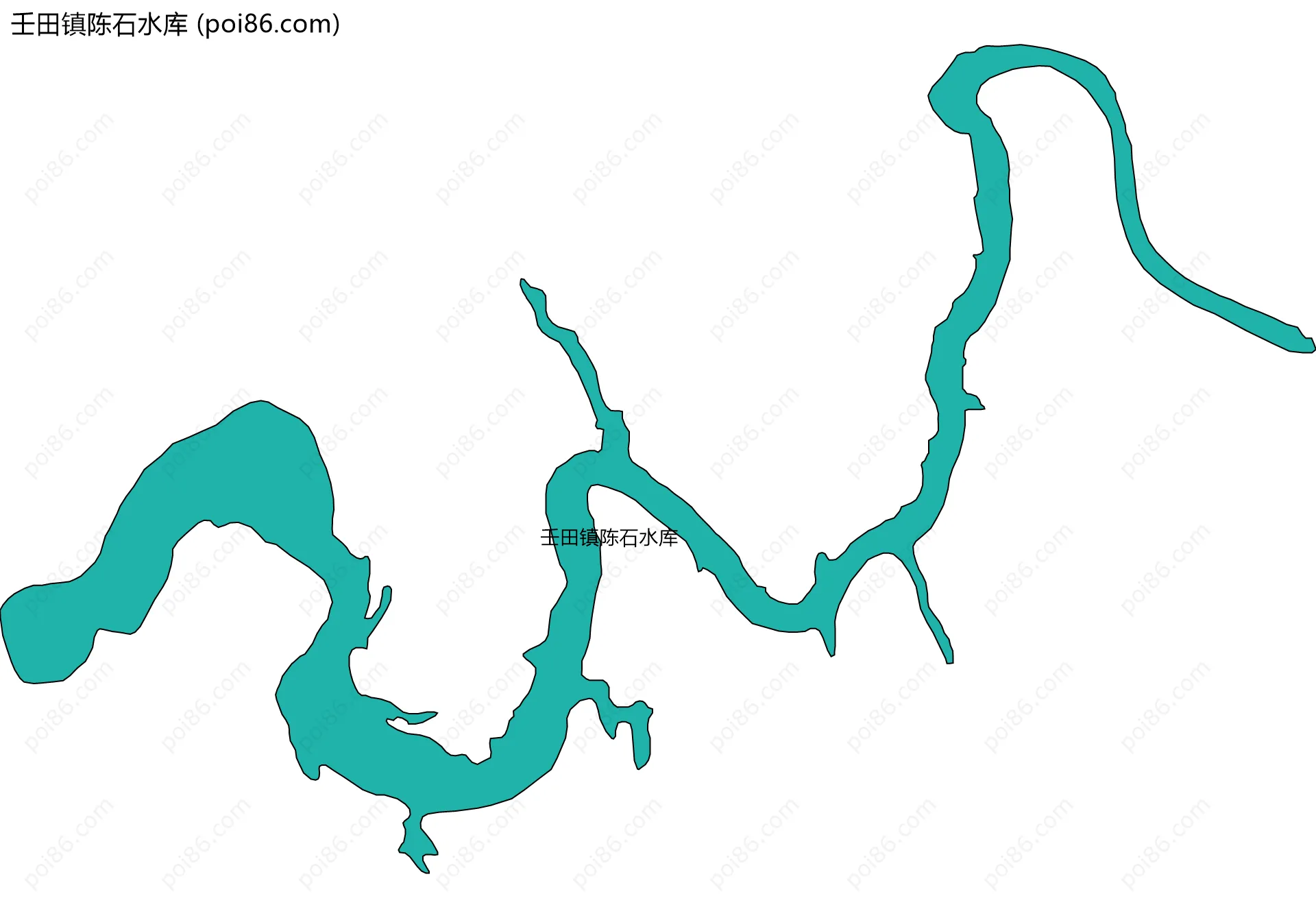 壬田镇陈石水库边界地图