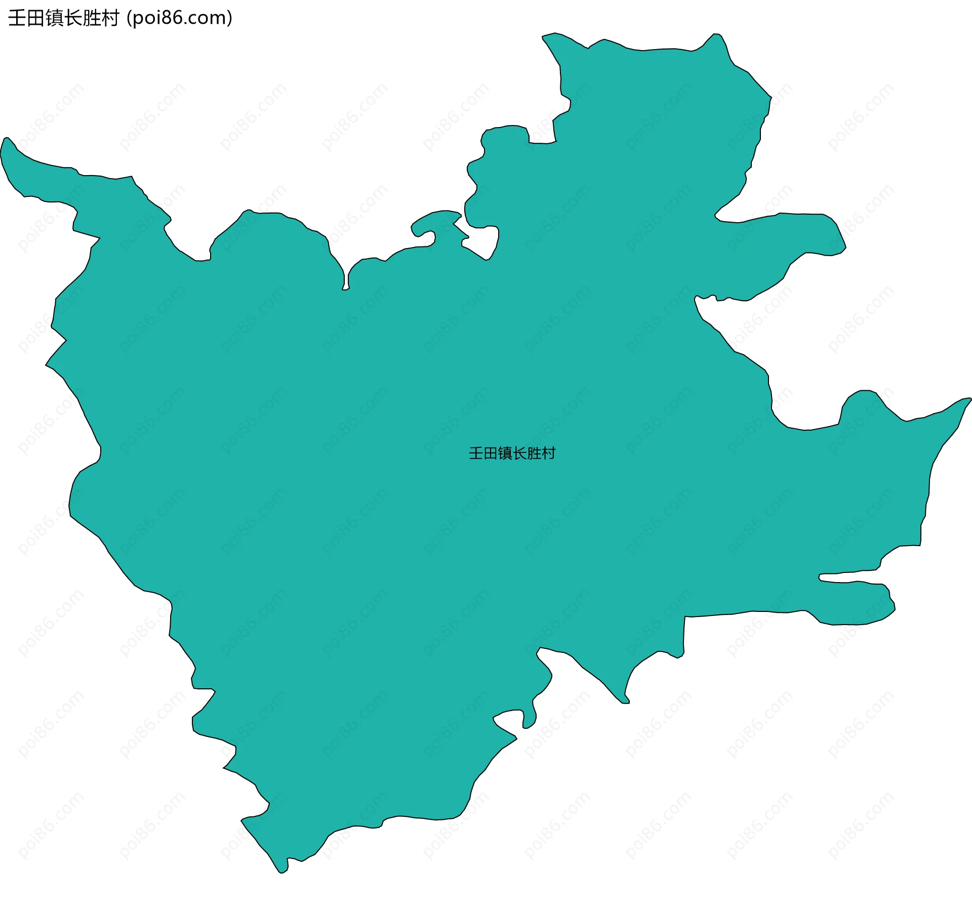 壬田镇长胜村边界地图