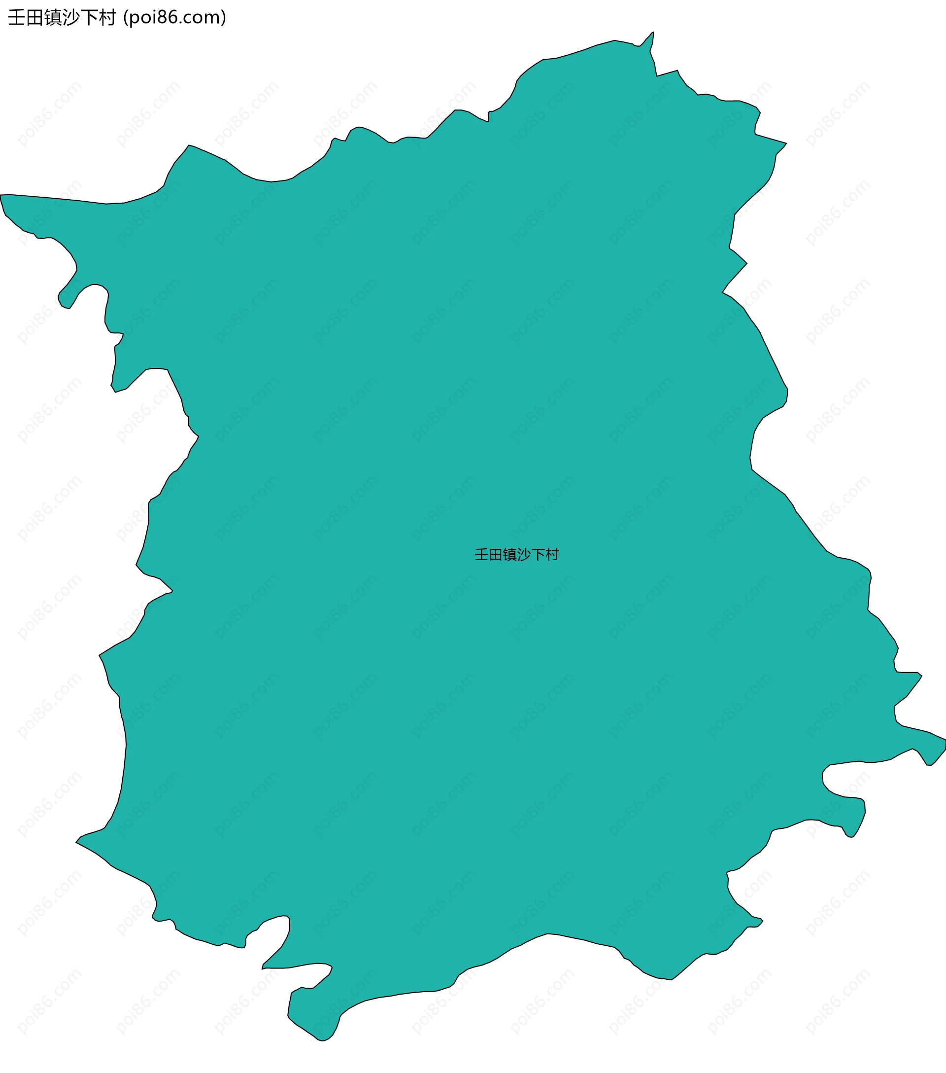 壬田镇沙下村边界地图