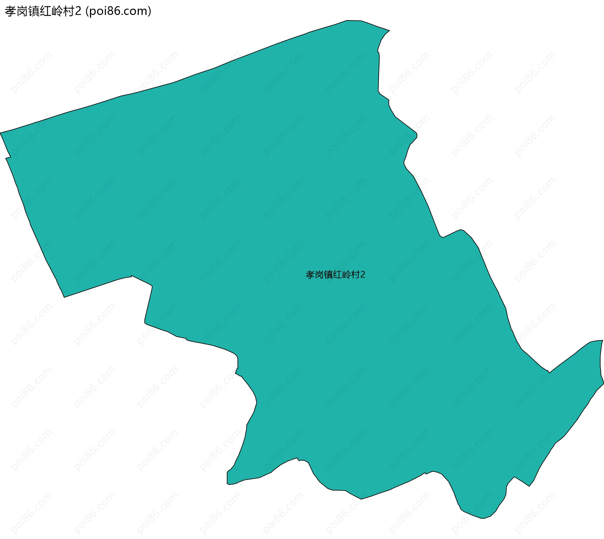 孝岗镇红岭村2边界地图