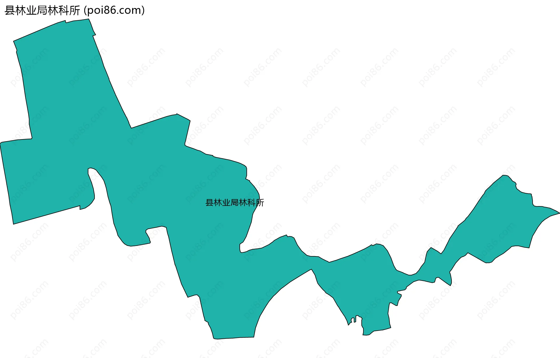 县林业局林科所边界地图