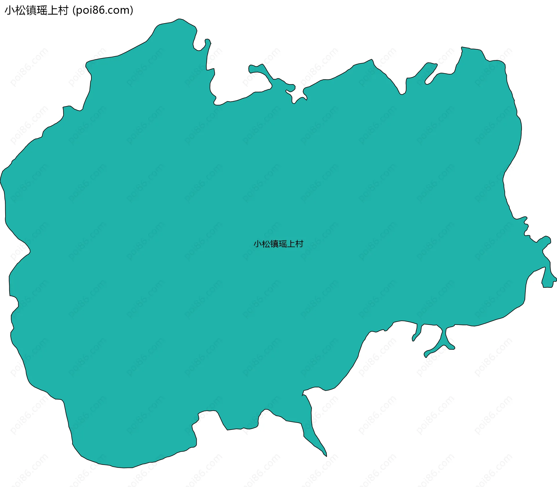 小松镇瑶上村边界地图