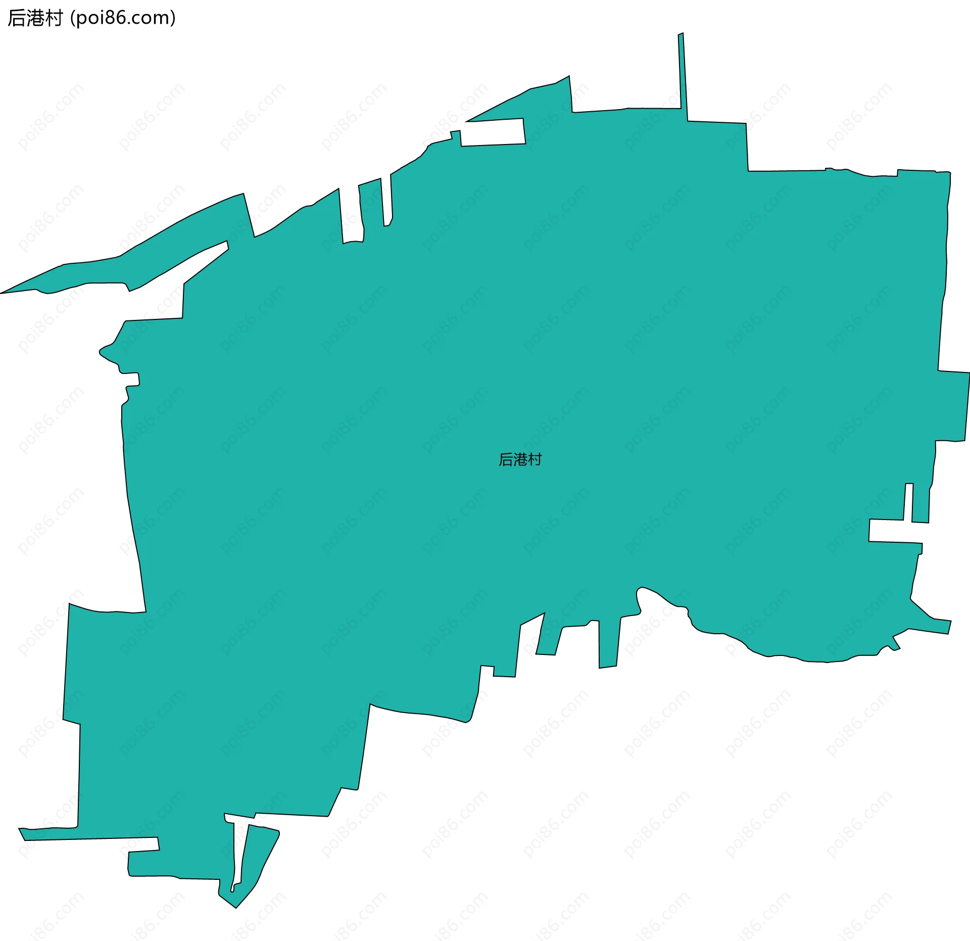 后港村边界地图