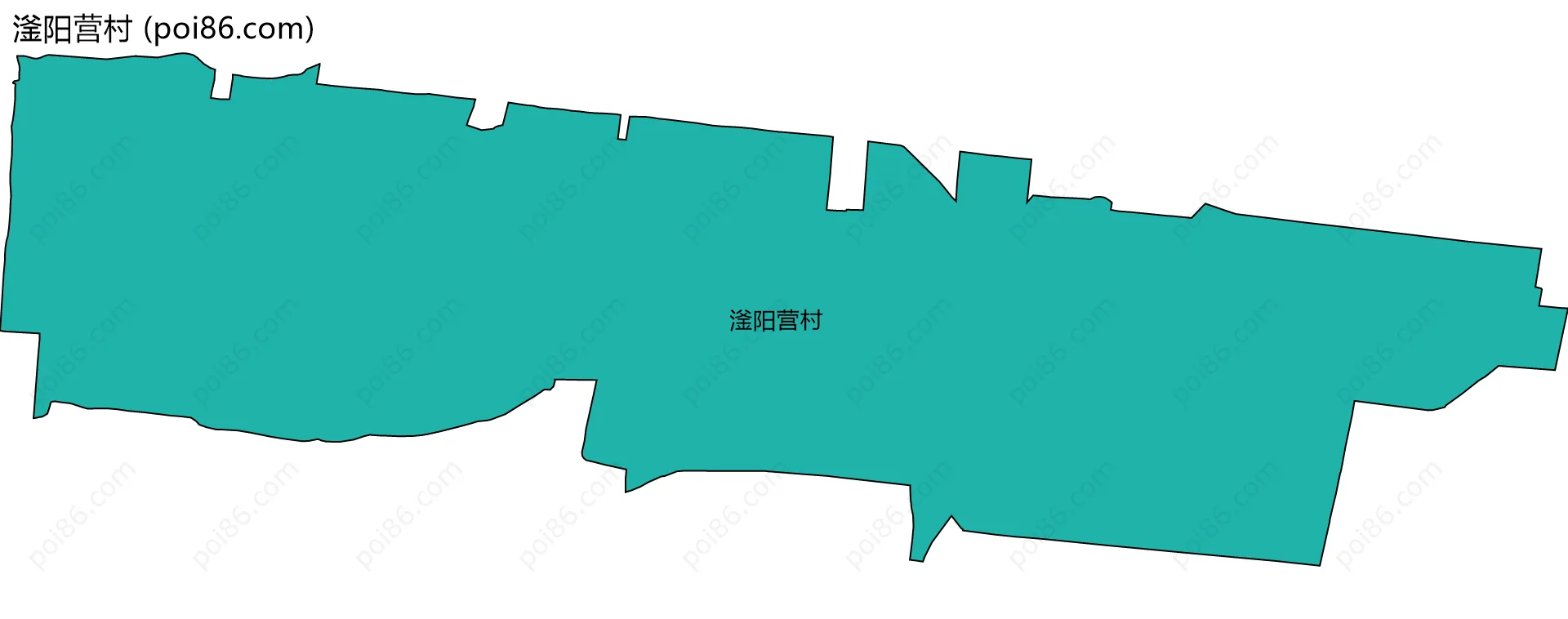 滏阳营村边界地图