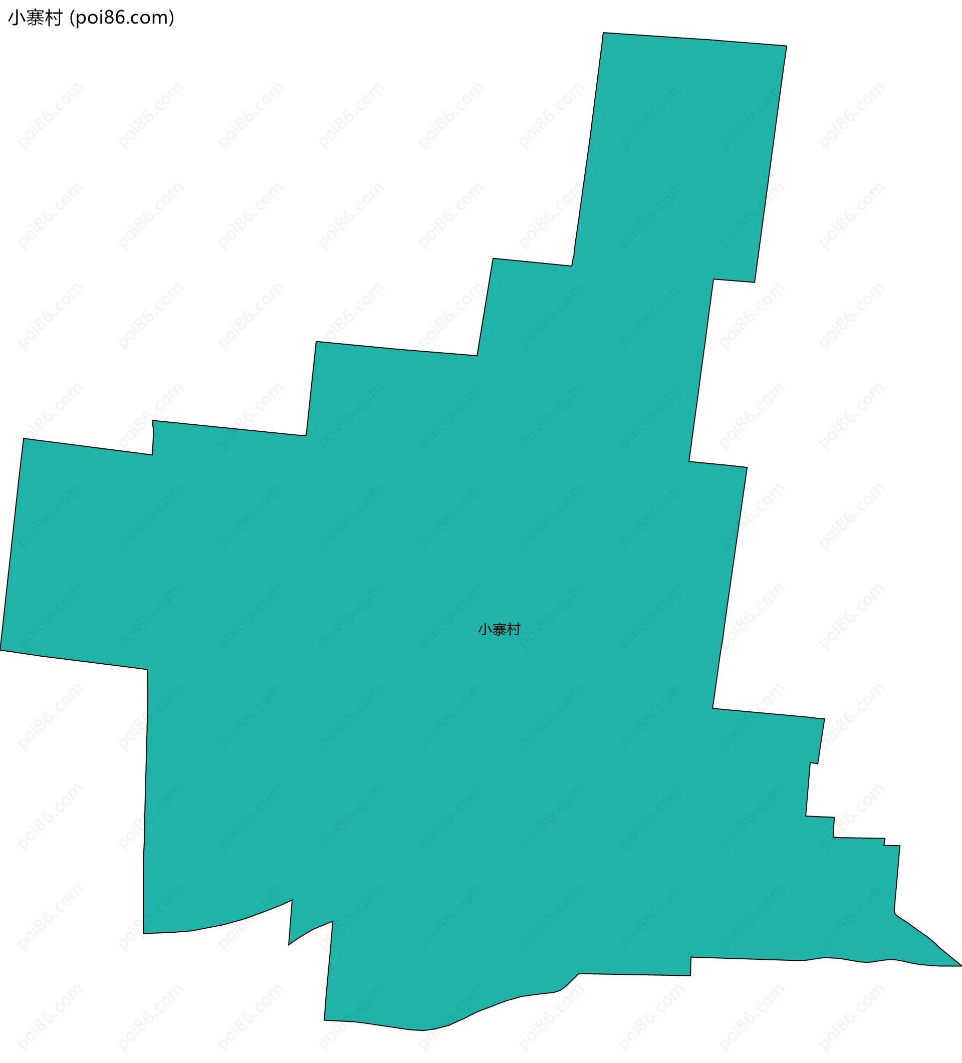 小寨村边界地图